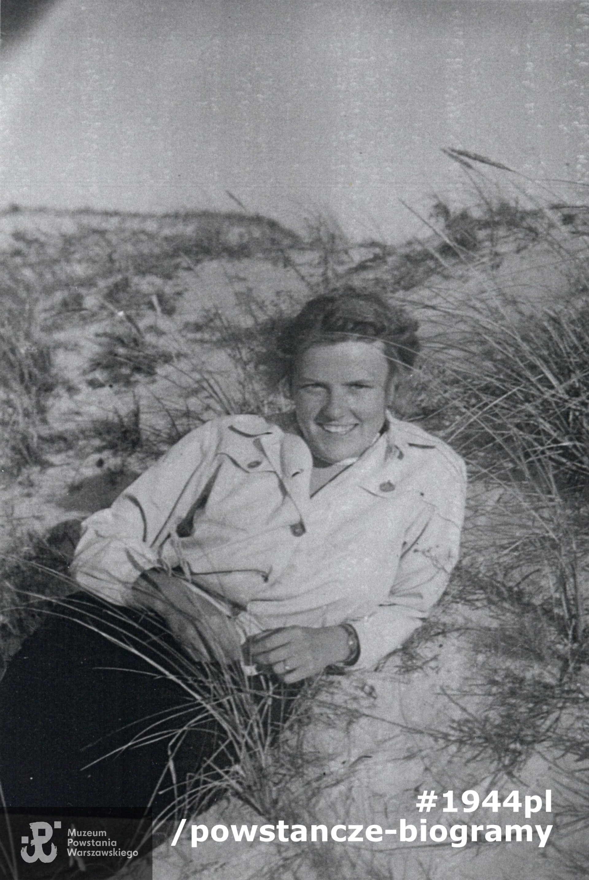 Alina Rutkowska - 1950 rok. Fot. ze zbiorów rodzinnych udostępnione przez p. Jana Polaczka, syna Aliny Polaczkowej z d. Rutkowskiej ps. Alina