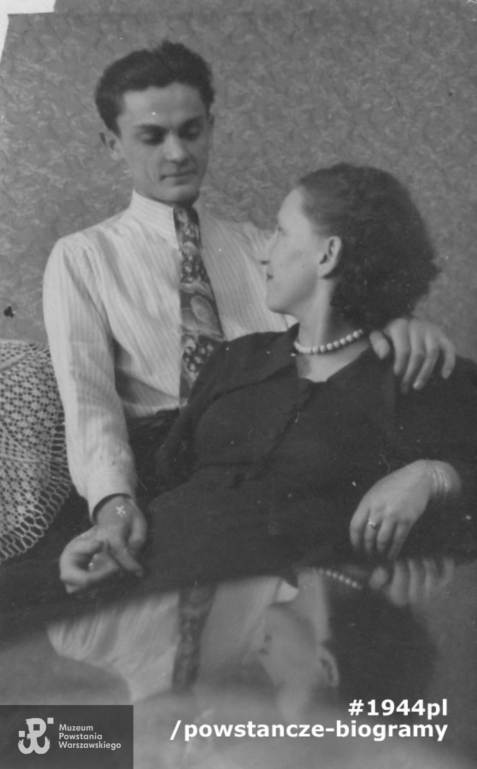 Kazimierz Kołodziejczyk z narzeczoną Alicją Kuczmarską,  1950 rok. Fot. z archiwum rodzinnego  p. Jacka Kołodziejczyka