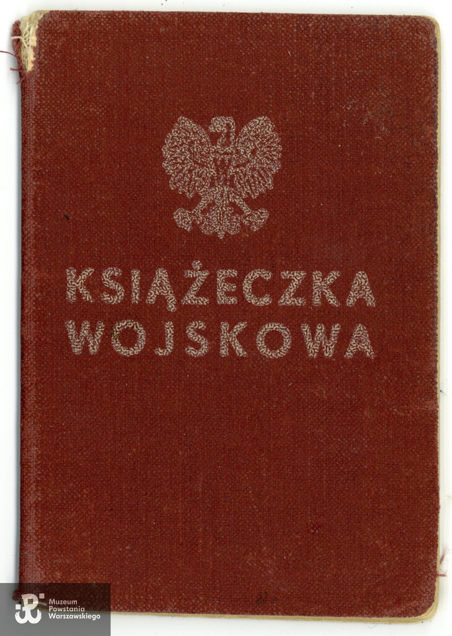 Książeczka wojskowa, dokument wystawiony po 1945 r.  Dokument ze zbiorów rodzinnych, do wykonania skanów udostępnili p. Katarzyna i p. Adam Dziewońscy, skan wykonano w Muzeum Powstania Warszawskiego, 04/2025