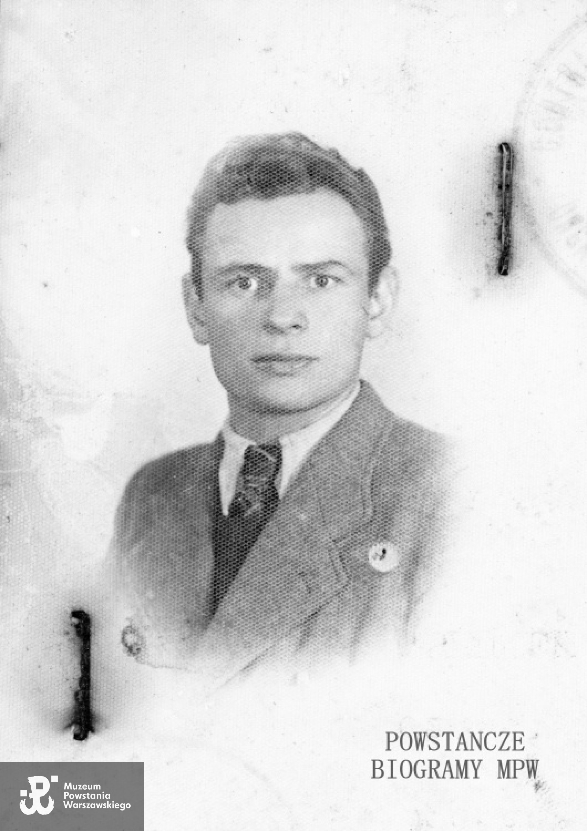 Wacław Olechowski ps. "Afrykańczyk" (1910-1994). Na zdjęciu w roku 1941. Fot. z archiwum rodzinnego Michała Łukaszczyka