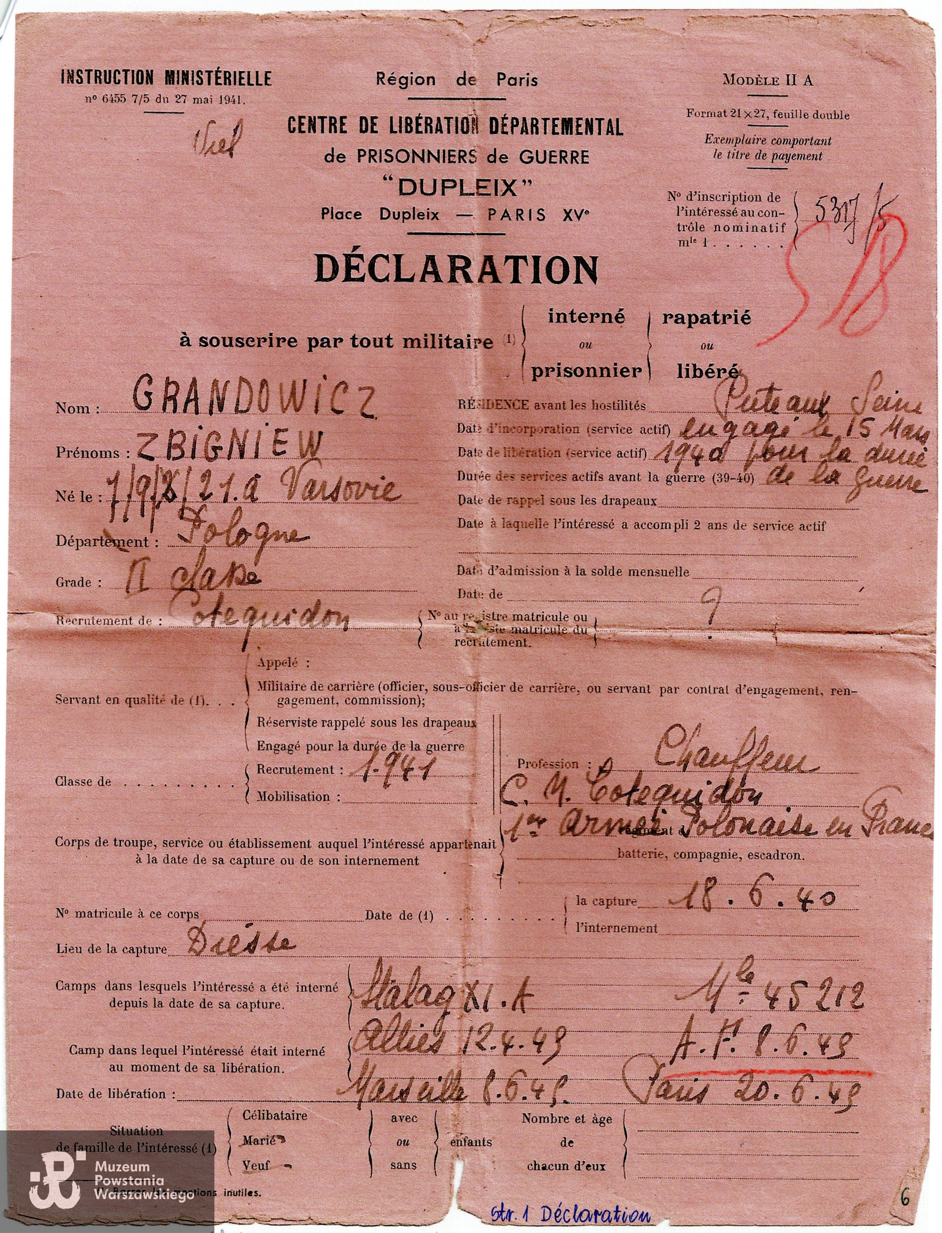 Z archiwum rodzinnego p. Reginy Grandowicz