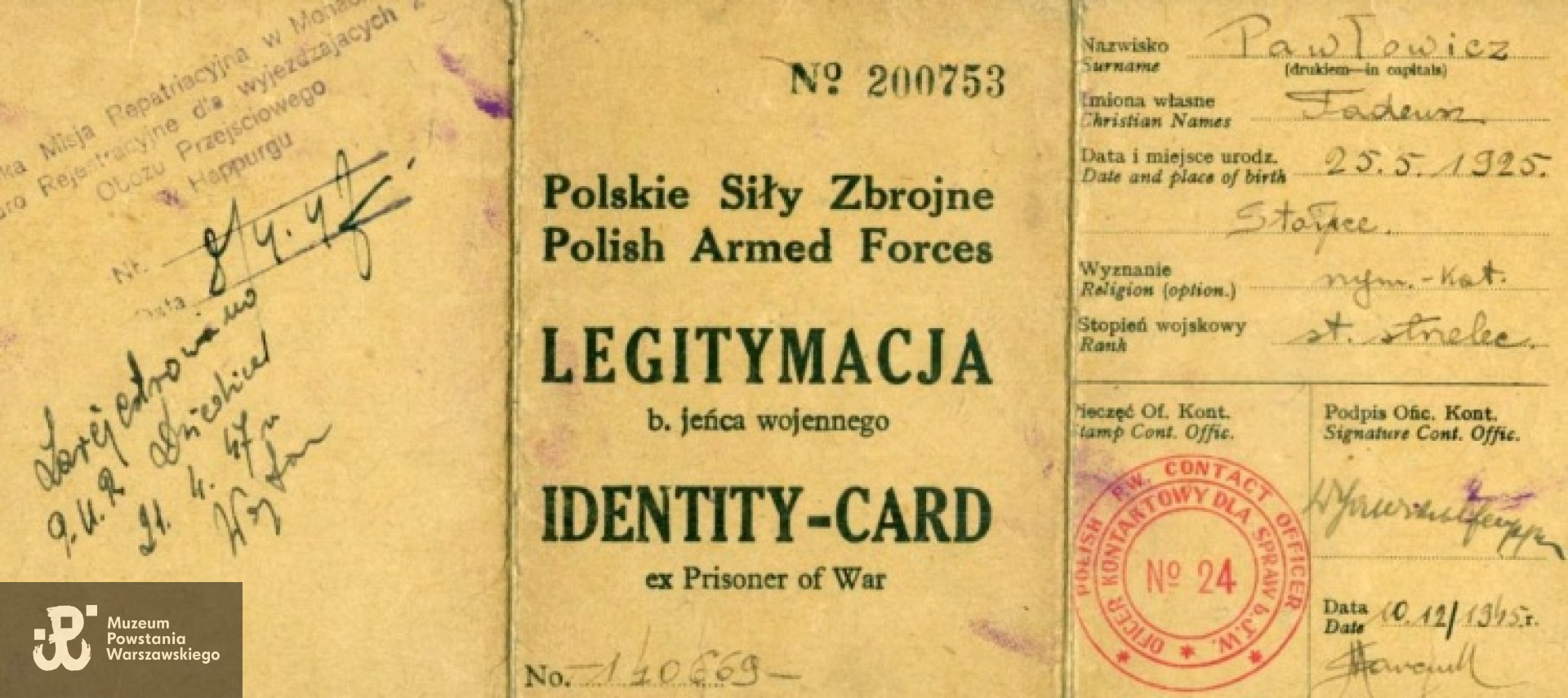 Legitymacja PSZ. Fot. archiwum rodzinne