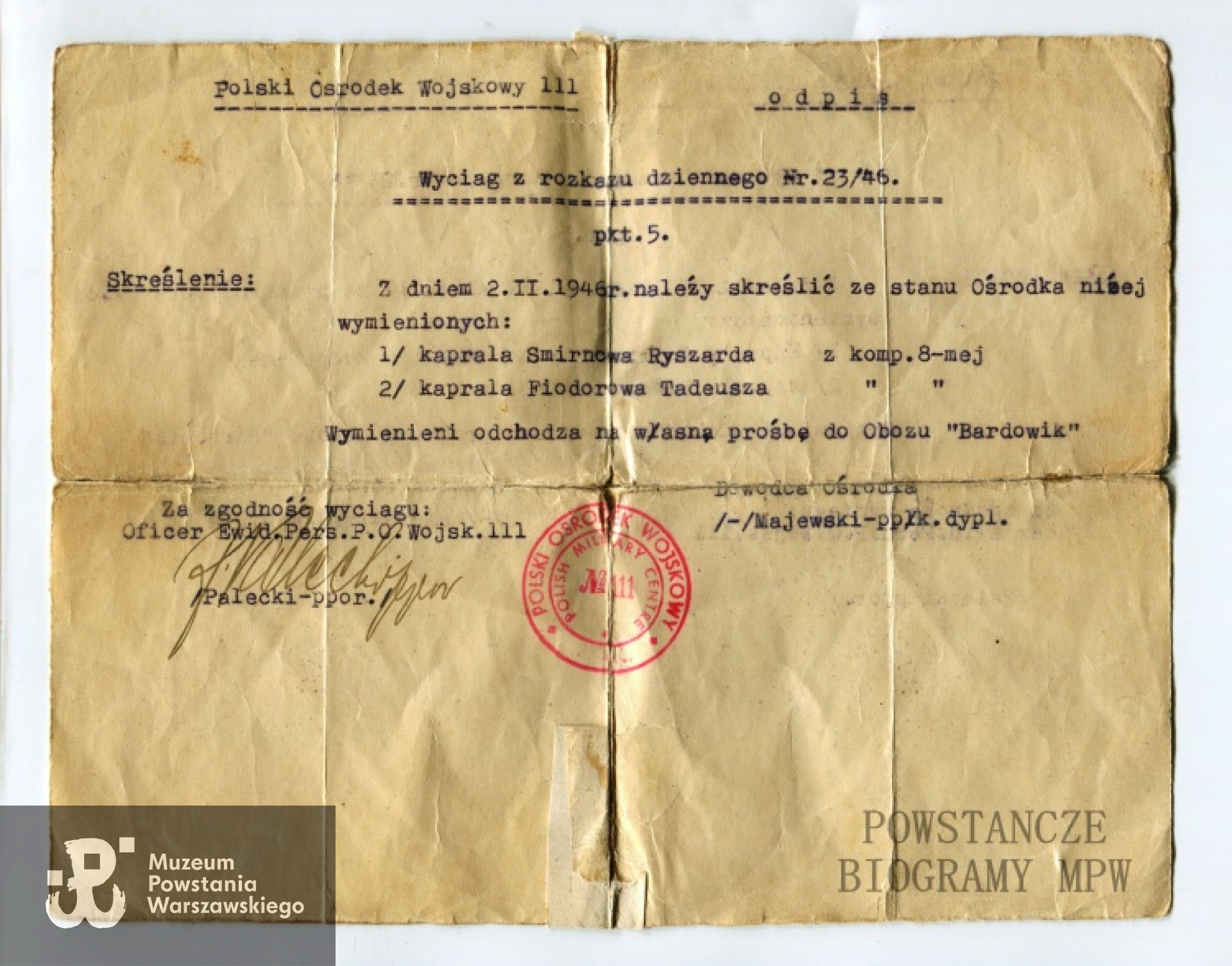 Z archiwum rodzinnego syna.