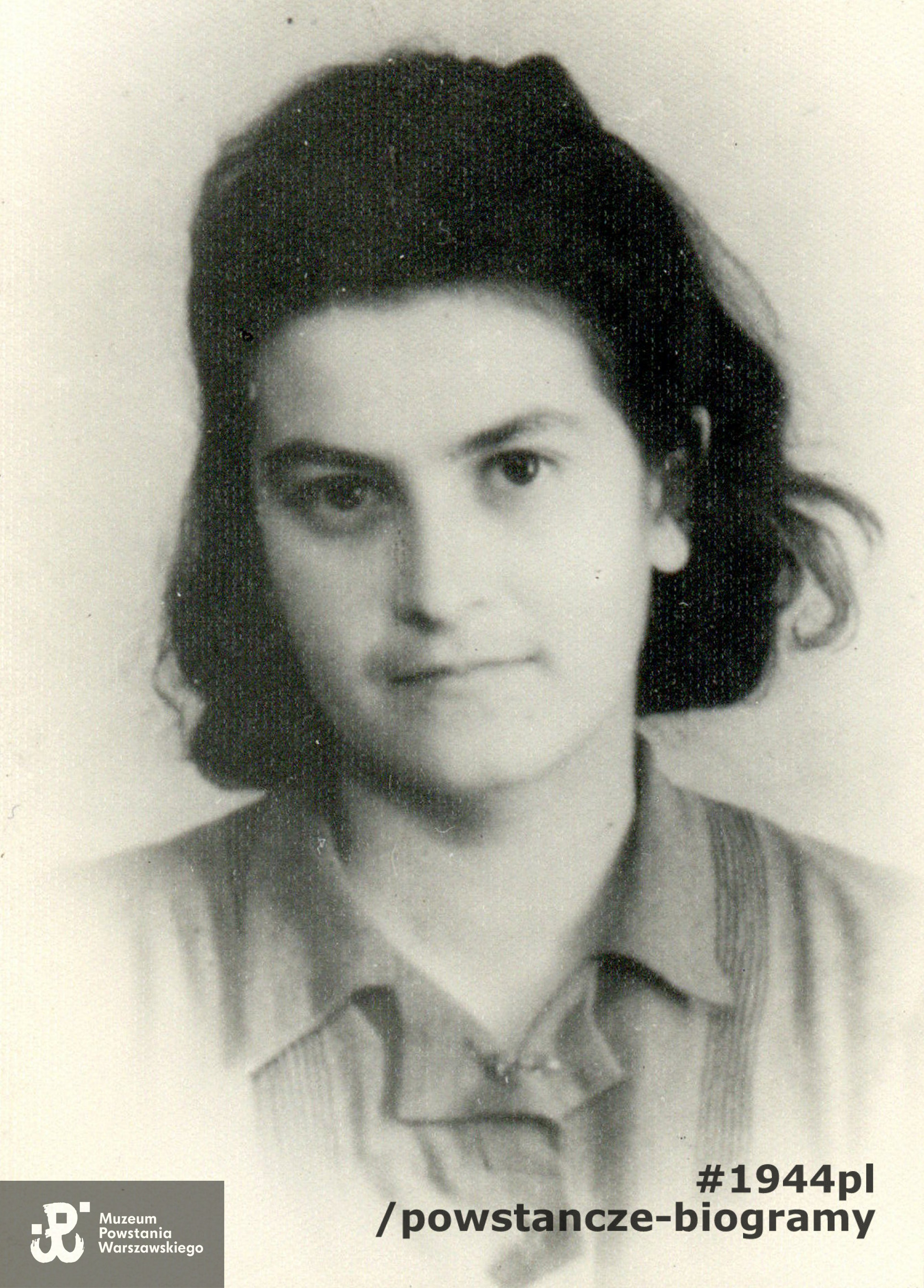 łącz. Maria Julia Tyszyńska "Mariola" (1923-1944). Fot. ze zbiorów Ewy Orlikowskiej - Krasnowolskiej