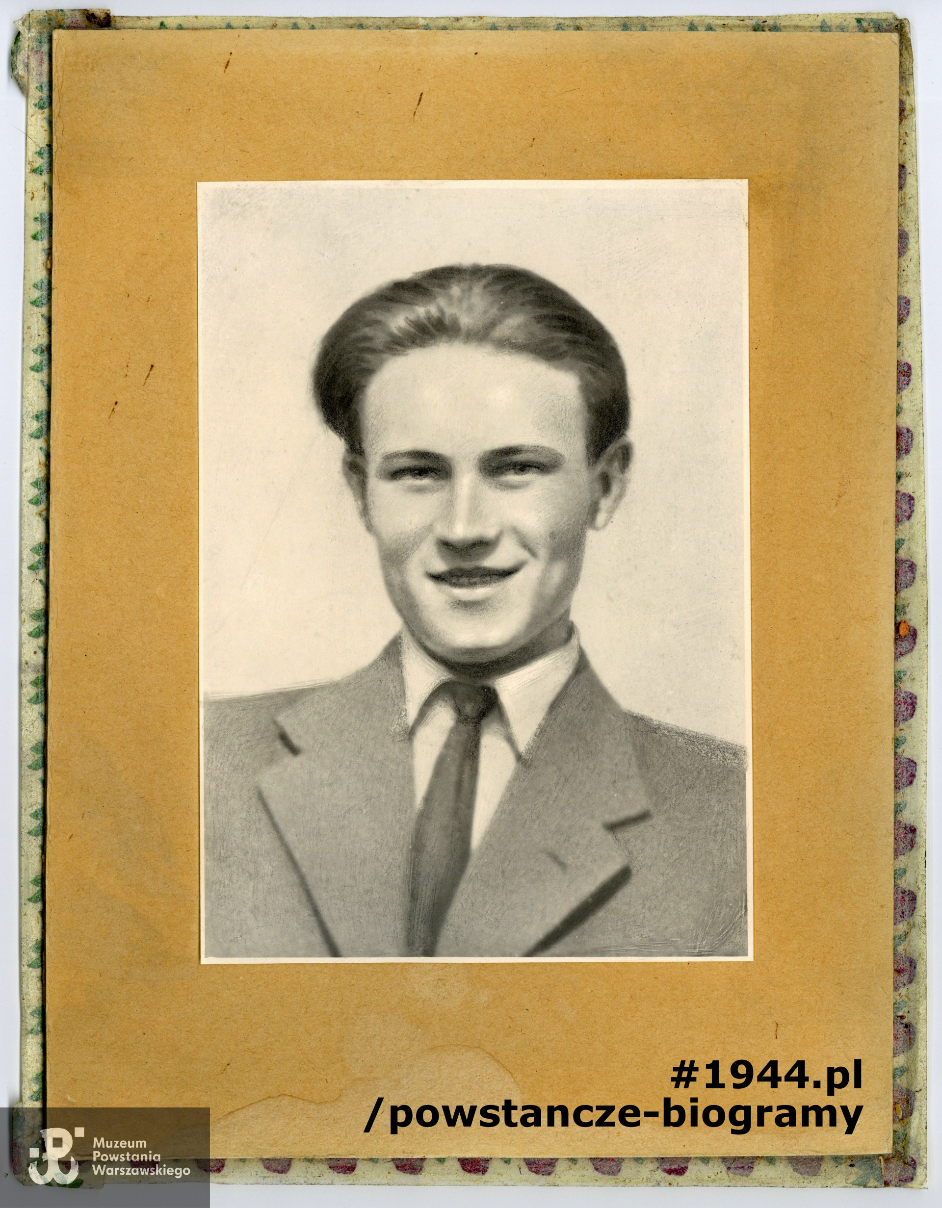 Portret  Renka zachowany w domu rodzinnym. Z archiwum rodzinnego  p. Apolonii Maruszak z domu Janczyk i p.  Jana Janczyka