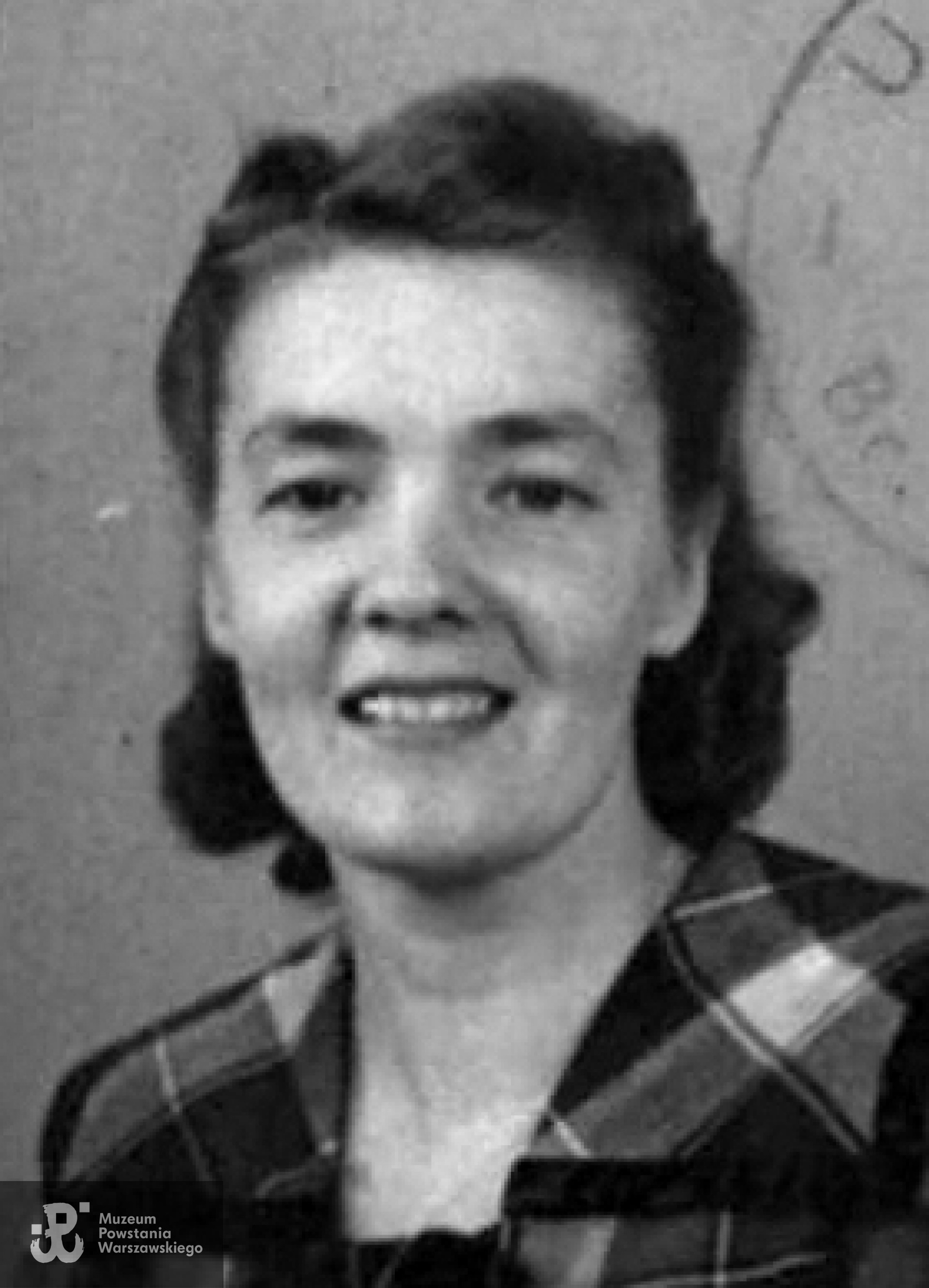 Krystyna Paprocka - Woźniak "Pakówka" - 1956 rok. Skan udostępnił p. Artur Świtalski