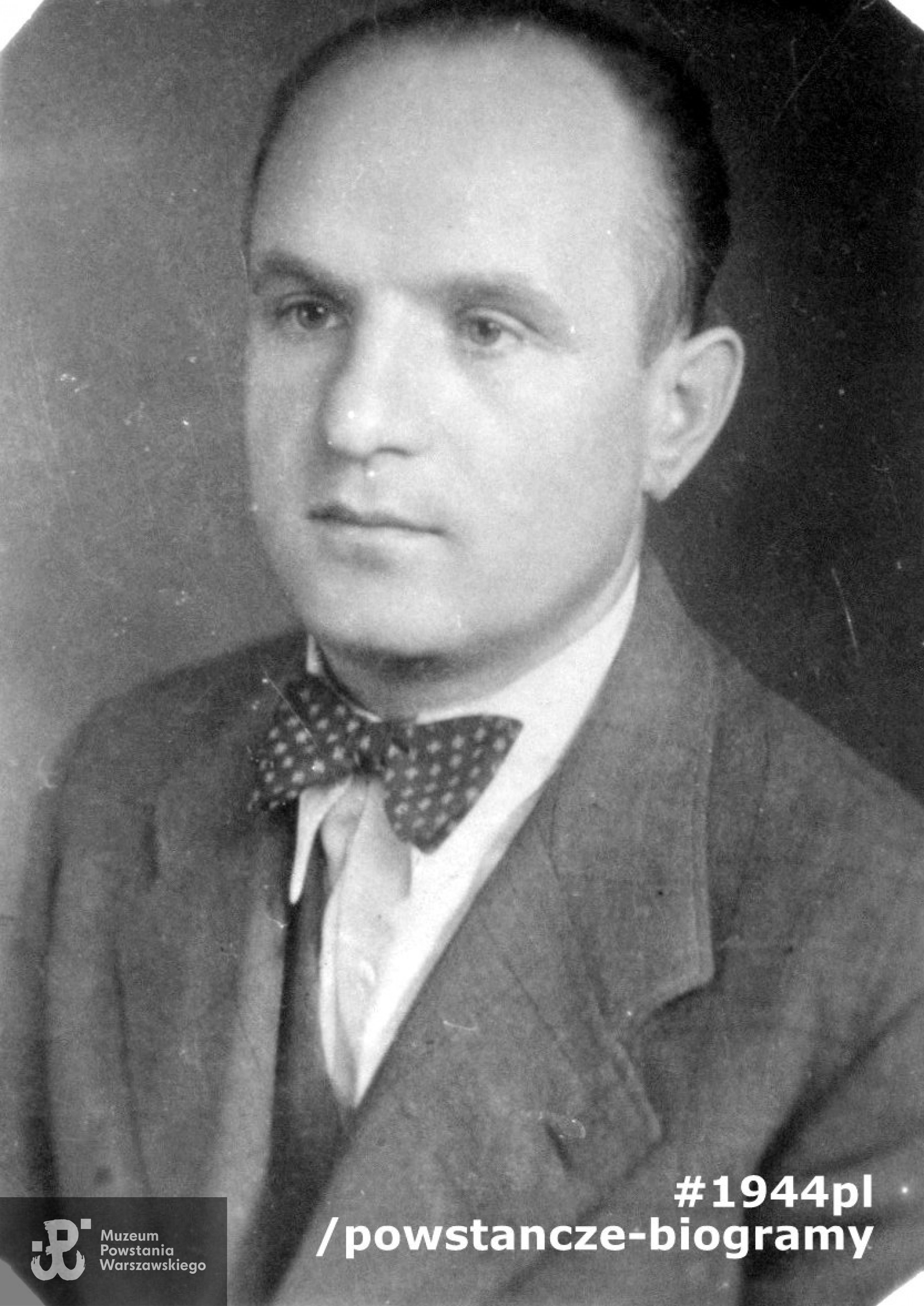 por. Roman Rot  „Jawor”(1904-1948). Fot. ze zbiorów Muzeum Powstania Warszawskiego - „Gozdawa" - Księga pamiątkowa.