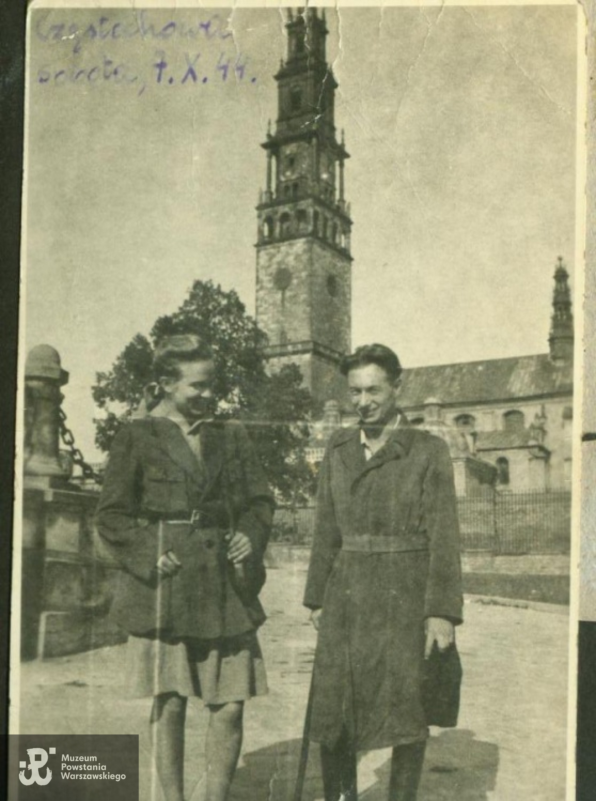 Janina Brzeska w Częstochowie - 7.10.1944 r.