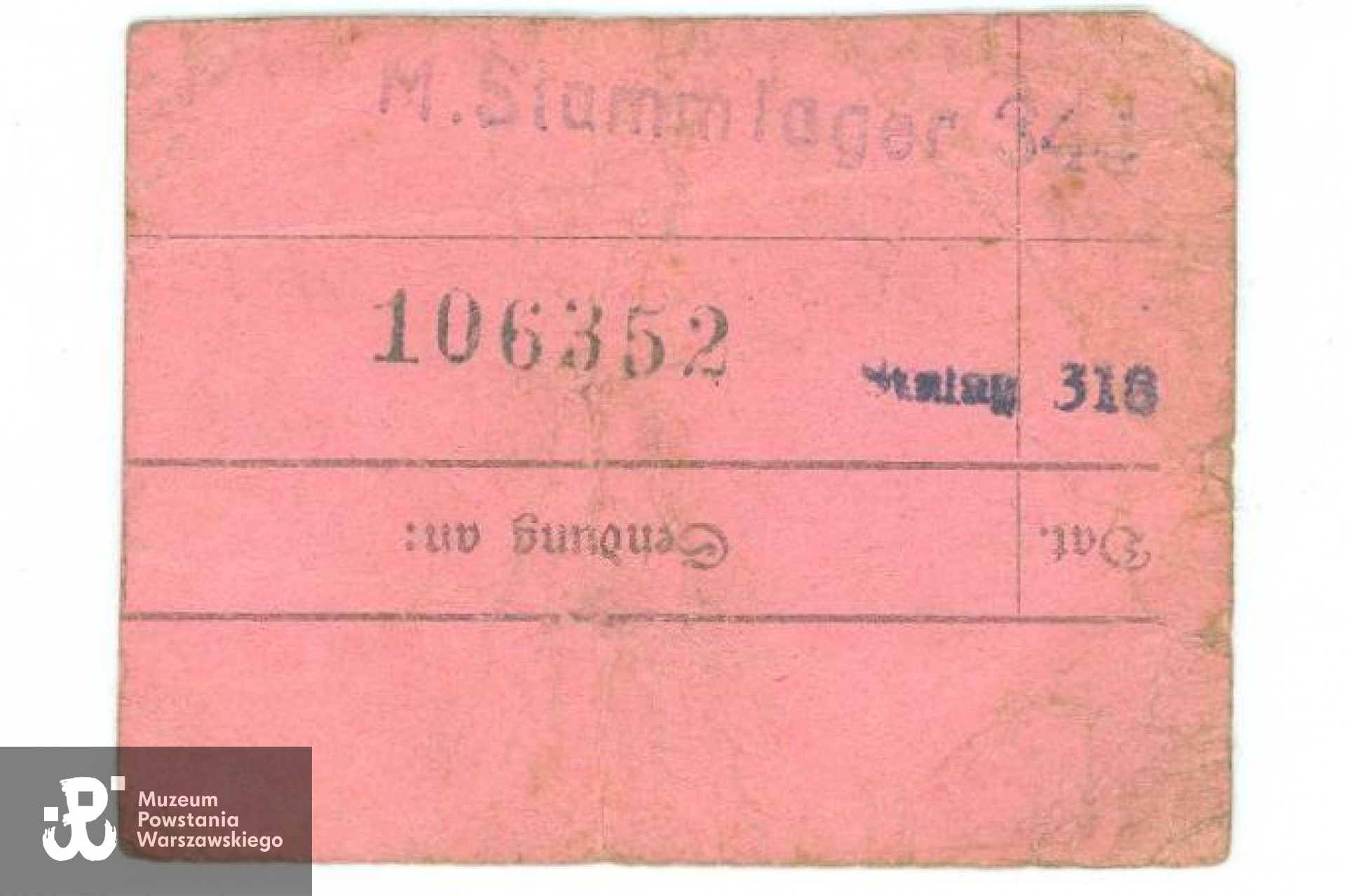 Numer obozowy - Stalag 318/VIII F (344) Lamsdorf