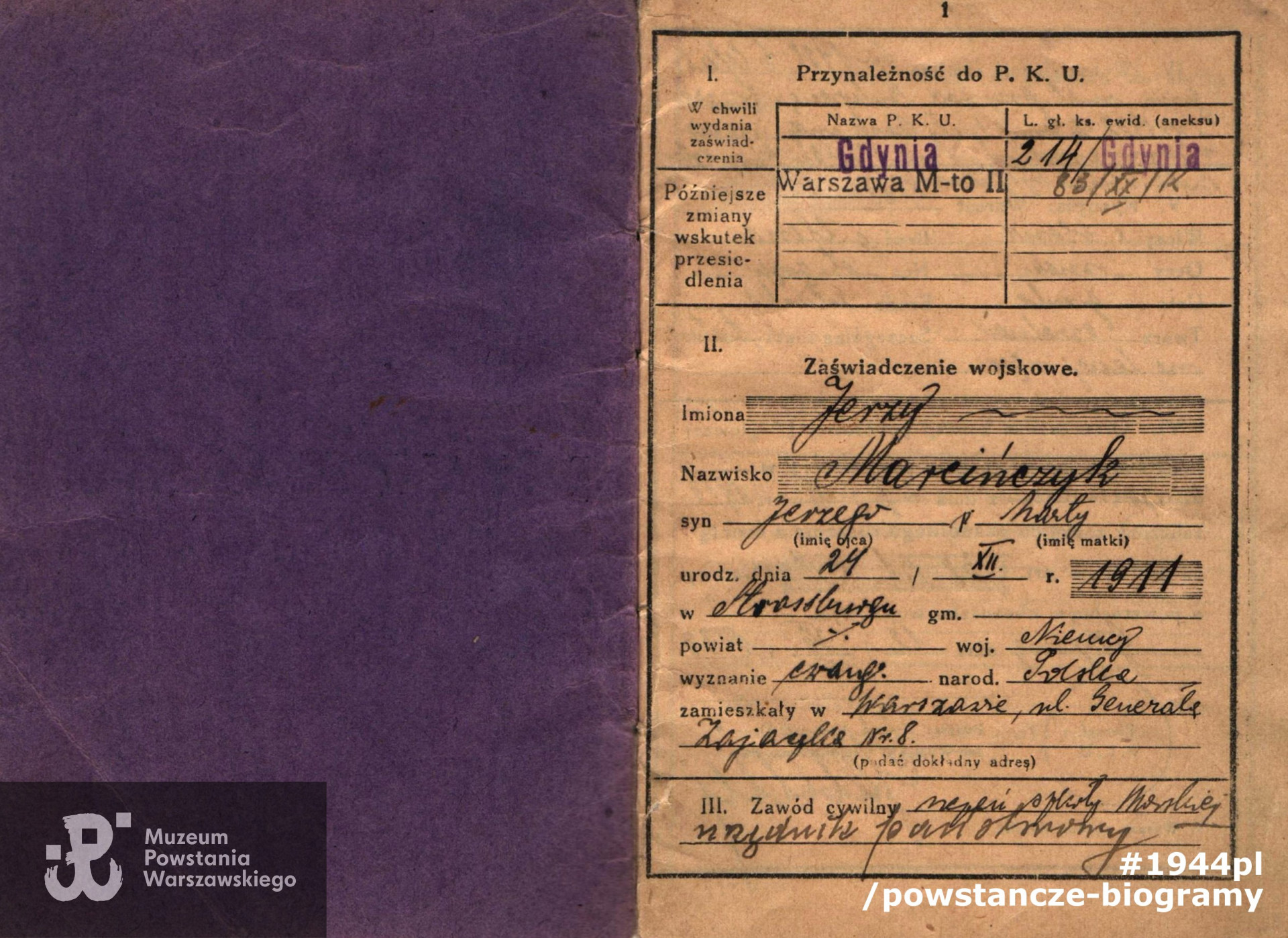 Z archiwum rodzinnego, udostępnił p. Jerzy Marcińczyk