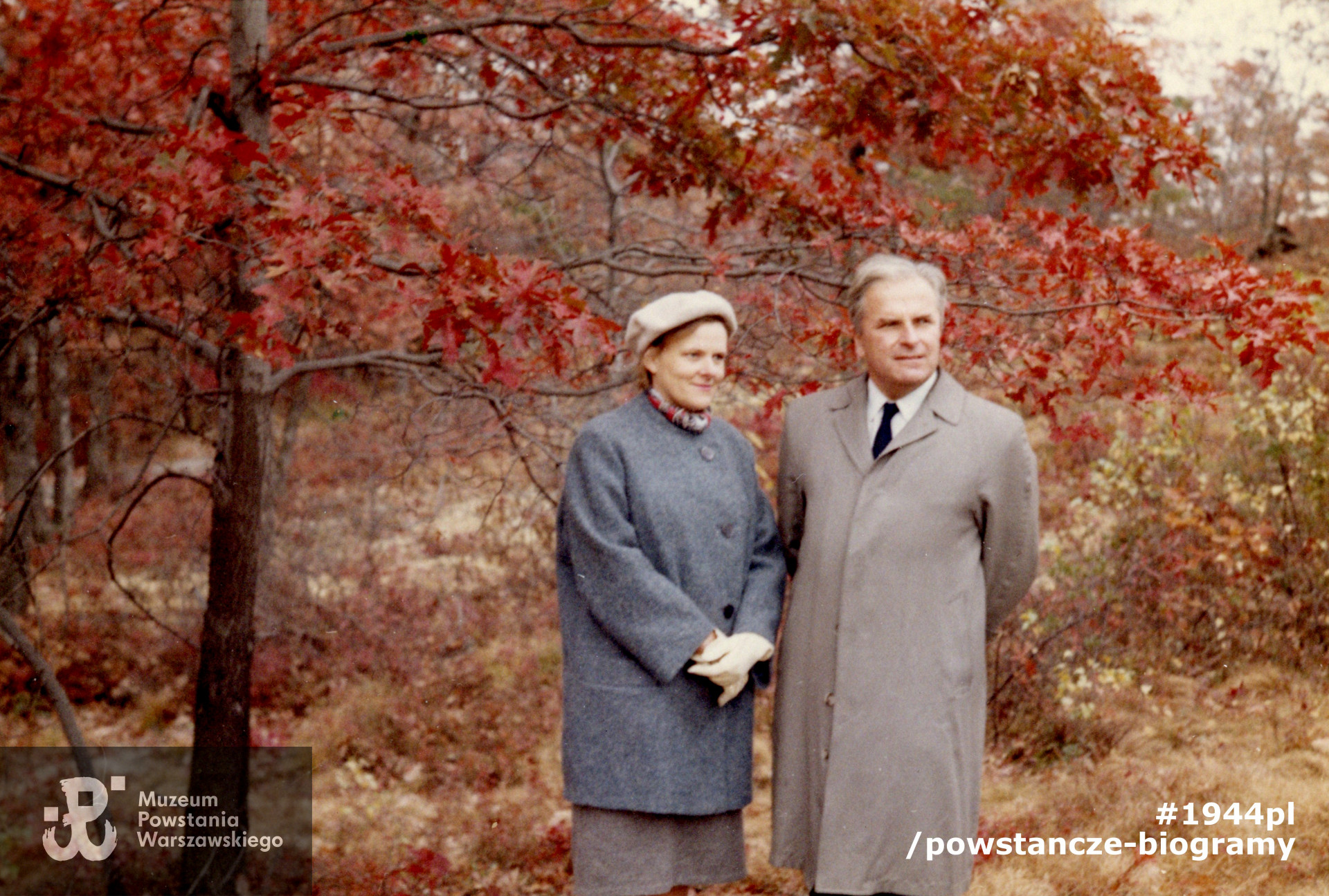 Z mężem Stanisławem Polaczkiem. USA 1962 rok. Fot. ze zbiorów rodzinnych udostępnione przez p. Jana Polaczka, syna Aliny Polaczkowej z d. Rutkowskiej ps. Alina