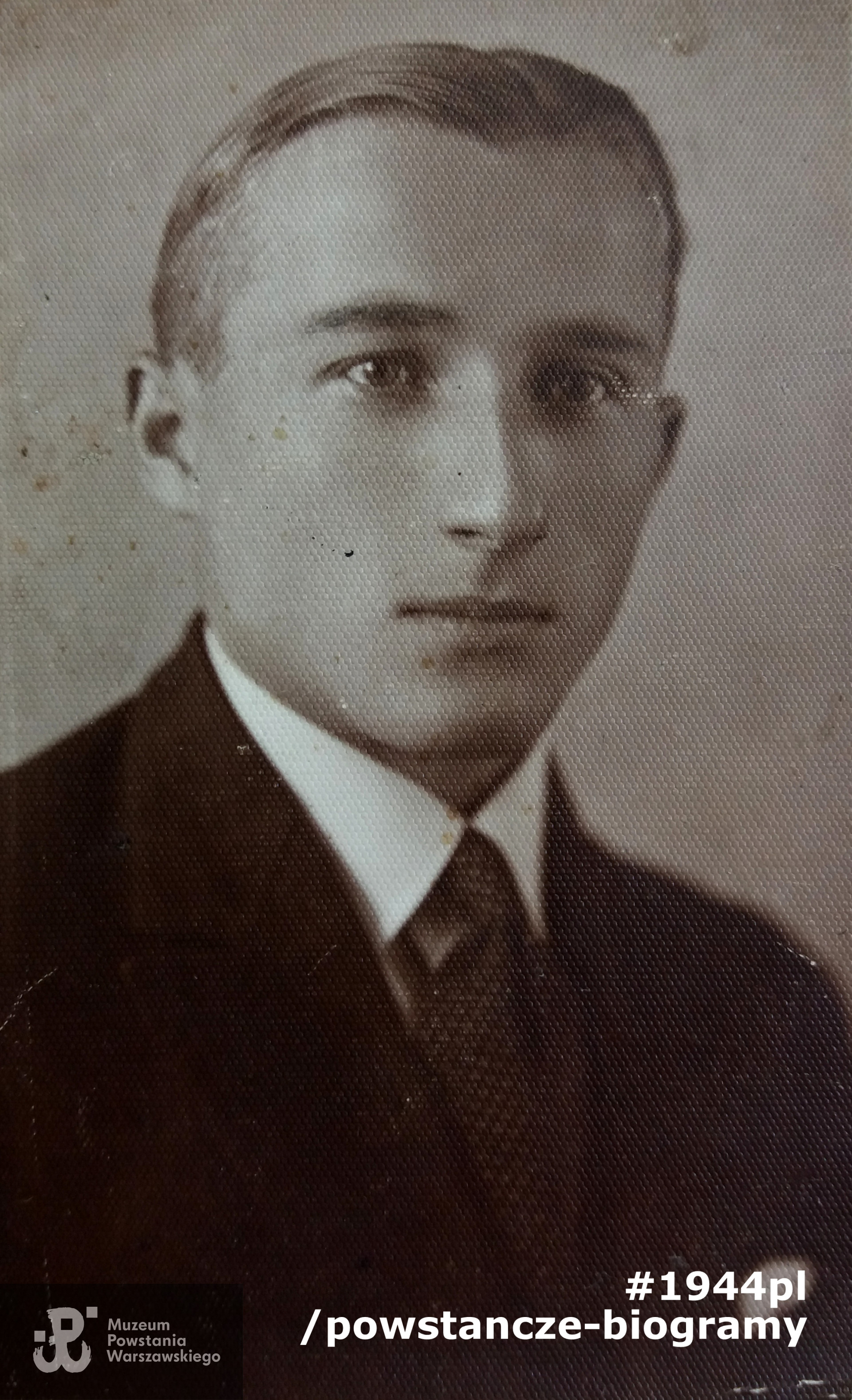 Na rewersie dedykacja: ''Serdecznemu przyjacielowi Wackowi - Tadek''.  Fot. ze zbiorów rodzinnych udostępnił  p. Mateusz Jędraszewski. 