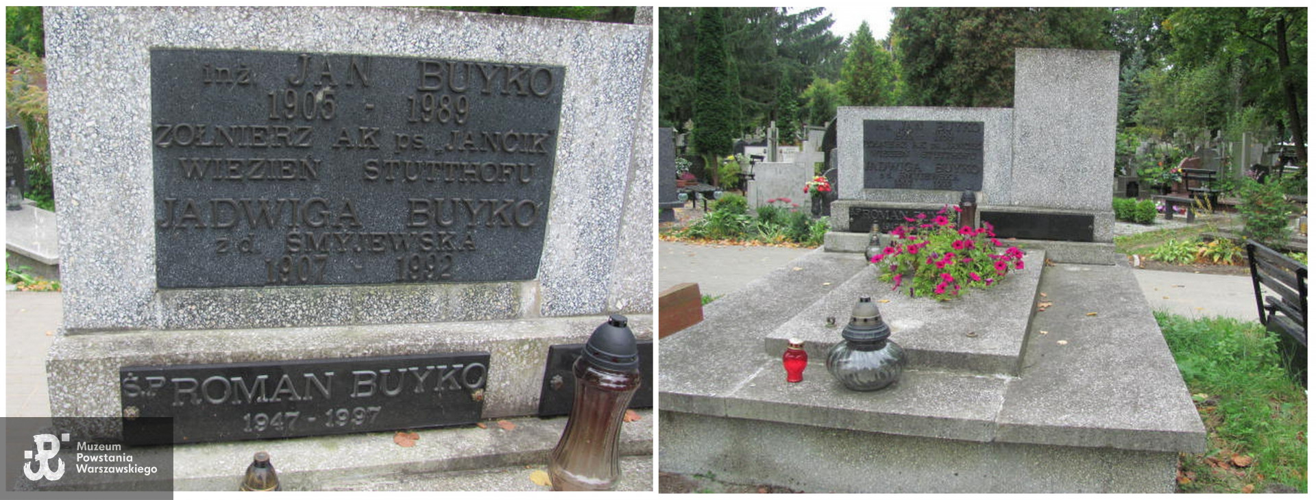 Grób Jana Buyko "Jancika" na Cmentarzu Komunalnym Agrykola w Elblągu. Źródło: Grobonet -  Cmentarze Komunalne w Elblągu 