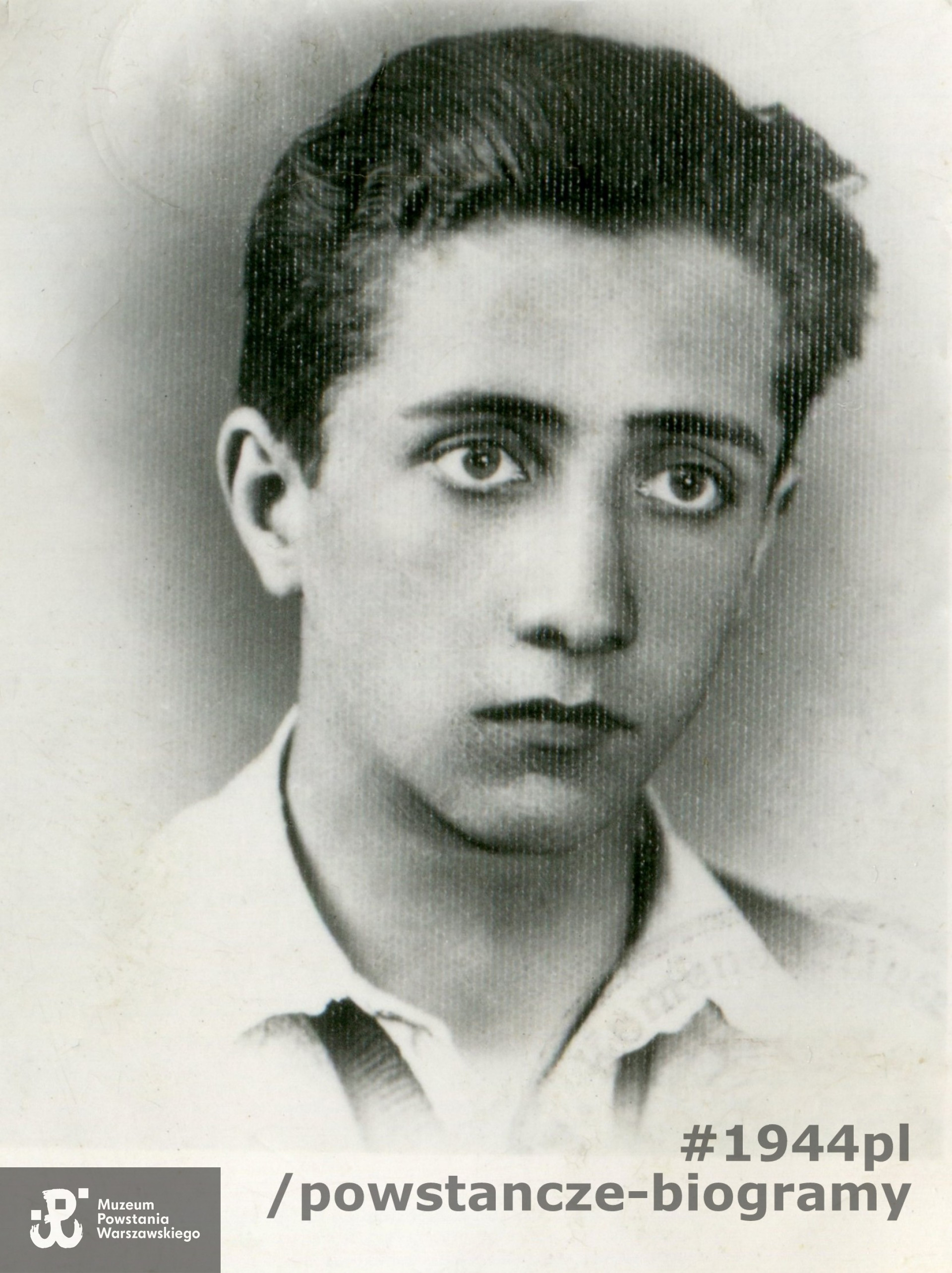 Piotr Zbigniew Łubieński "Andrzej". Fotografia wykonana w pierwszych latach po wojnie. Z archiwum prywatnego p. Piotra Łubieńskiego