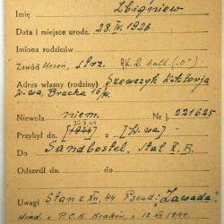 Polski Czerwony Krzyż - kartoteka