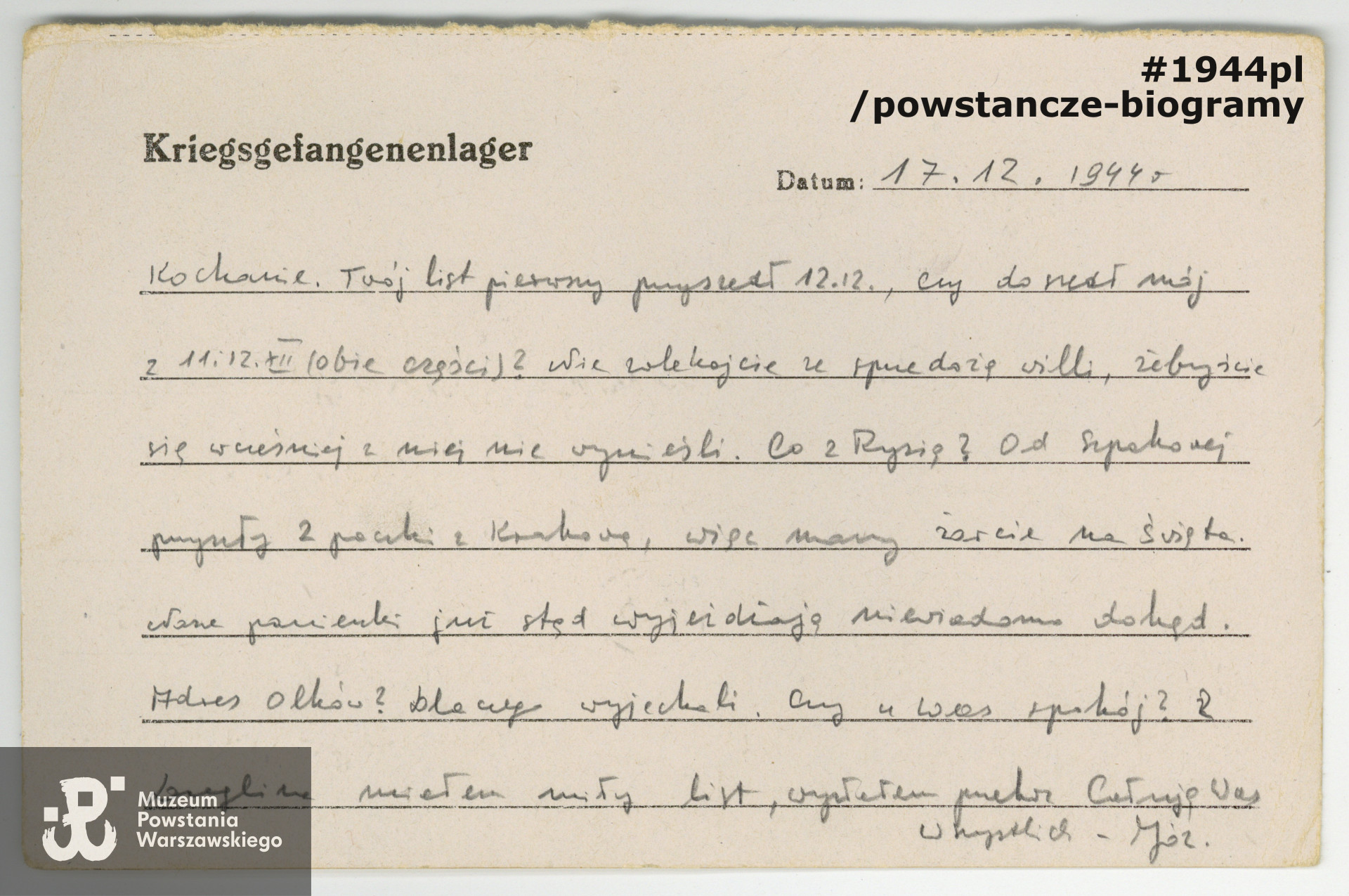 Z archiwum rodzinnego p. Michała Choynowskiego, syna.