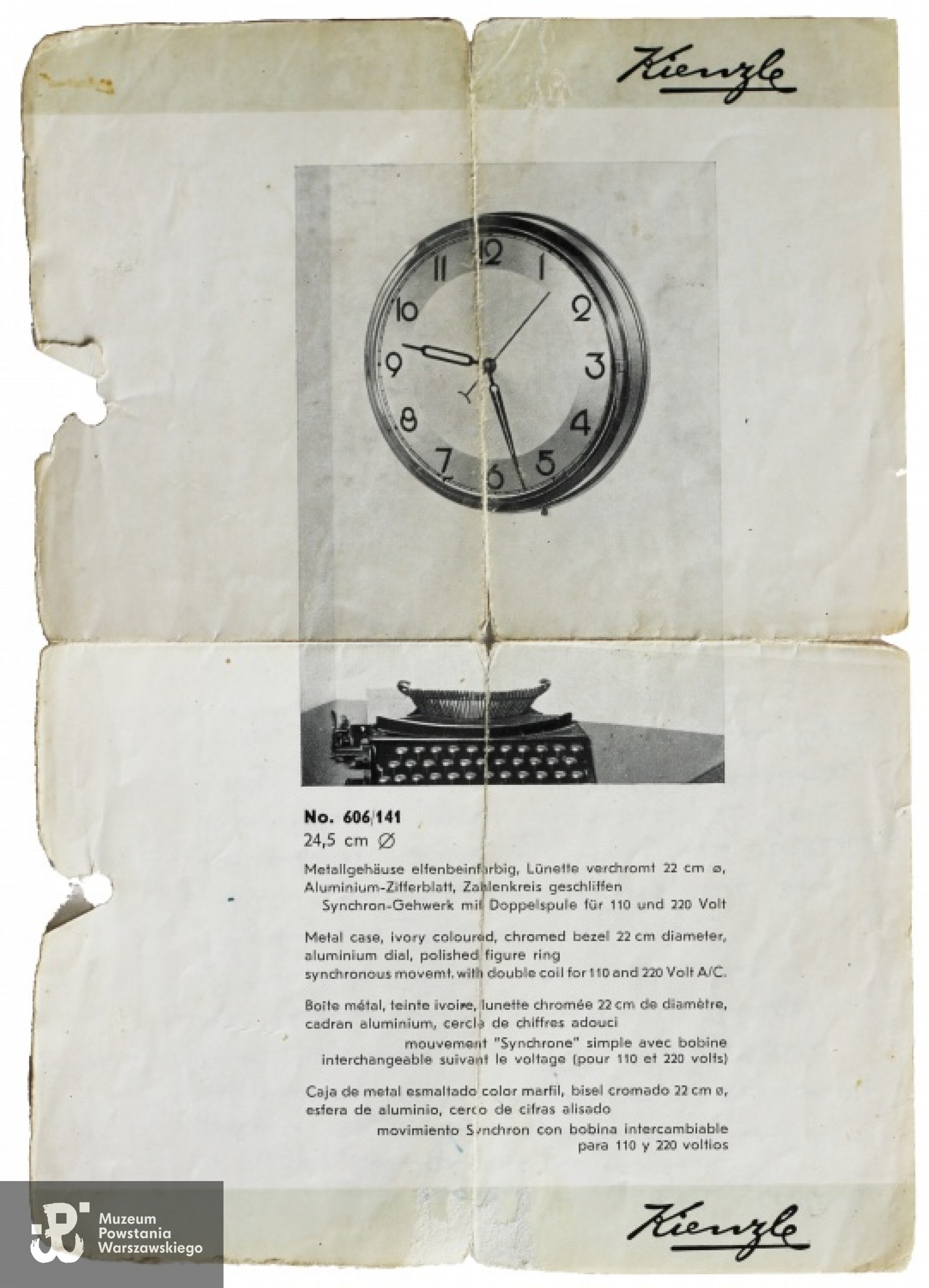 Ostatnie słowa napisane przed śmiercią w Furtwangen - rewers. Fot. archiwum rodzinne potomków rodziny Grabskich