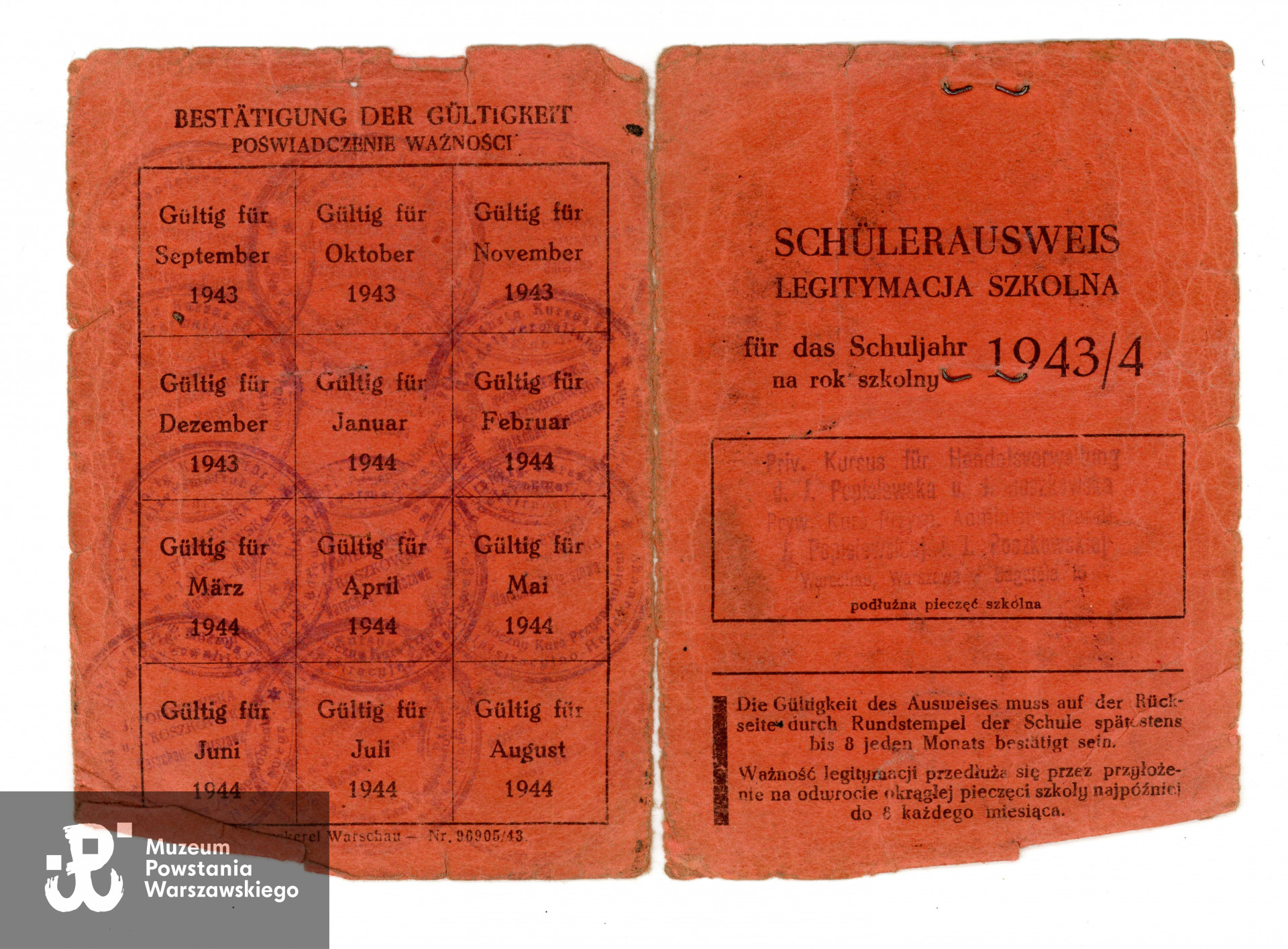 Ze zbiorów Muzeum Powstania Warszawskiego, sygn. P/9795 dar p. Ryszarda Kołodziejskiego