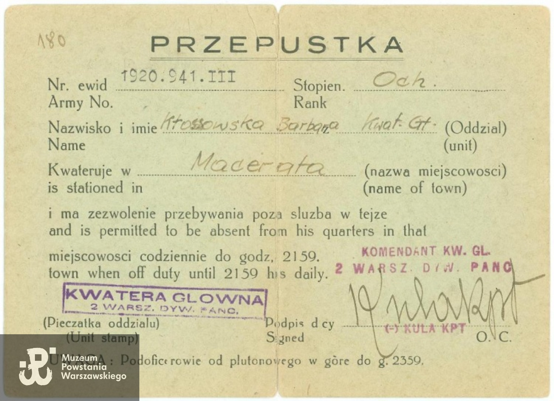 Archiwum rodzinne/MPW