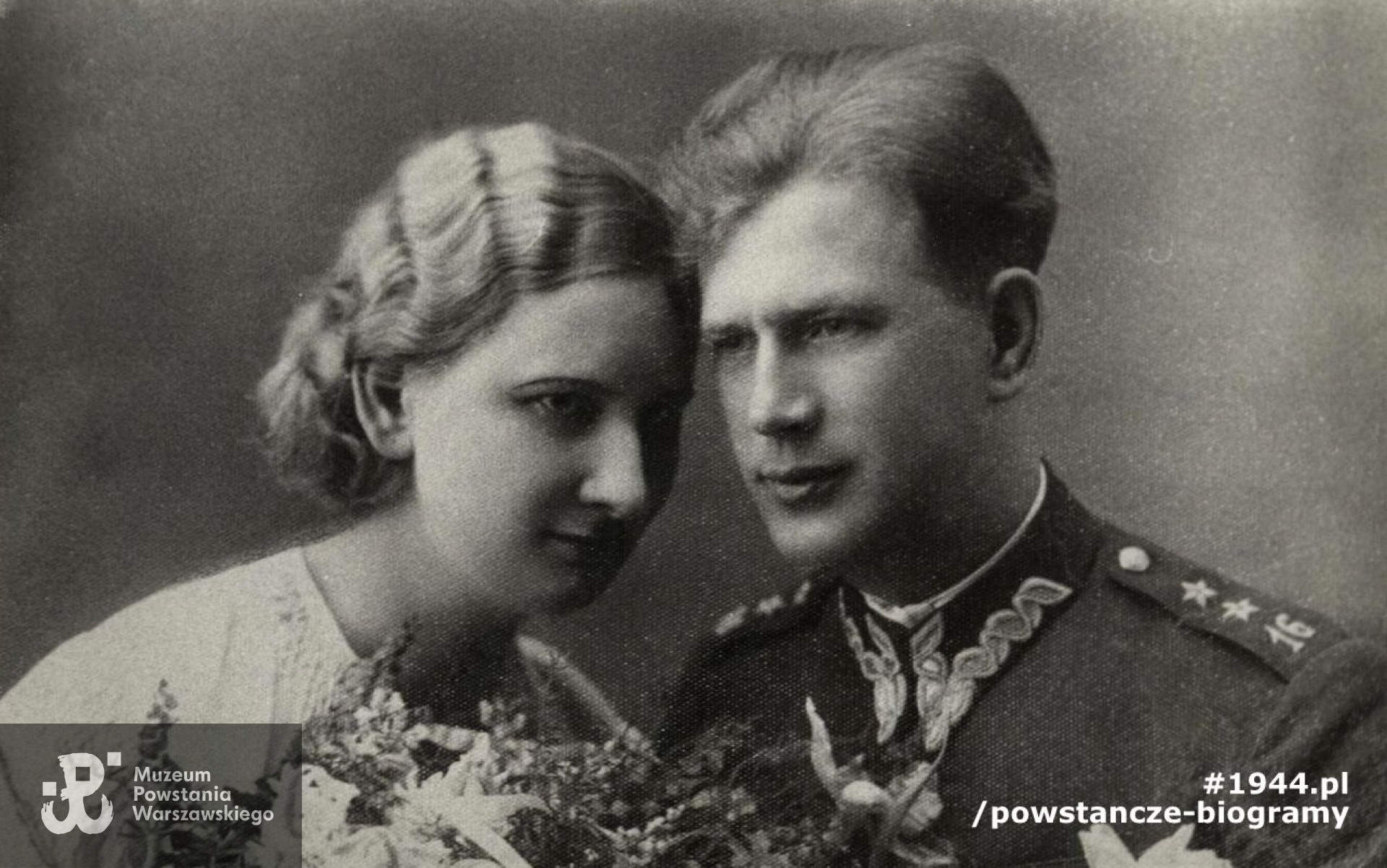  1935 rok. Zdjęcie ślubne Janiny i por. Kazimierza Szternala. Fot. archiwum prywatne.