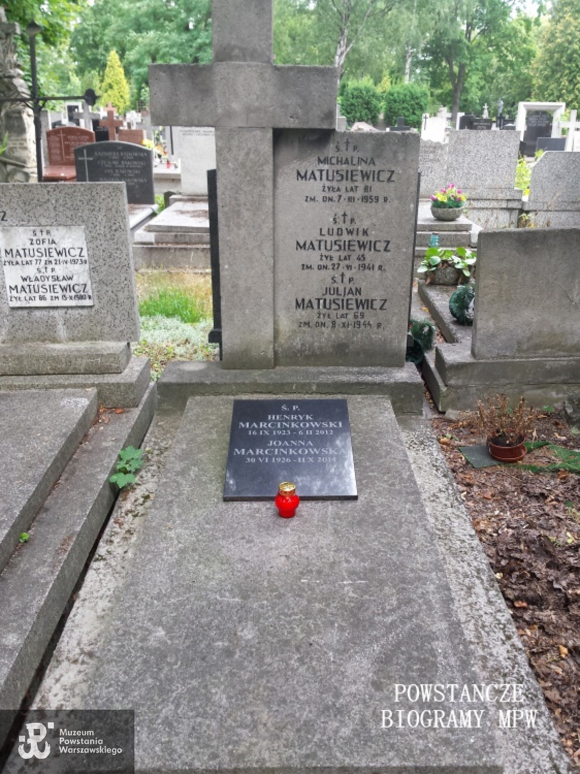 Cmentarz Bródnowski w Warszawie, kw. 24A-6-21/22. Fot. udostępnił p. Piotr Blak