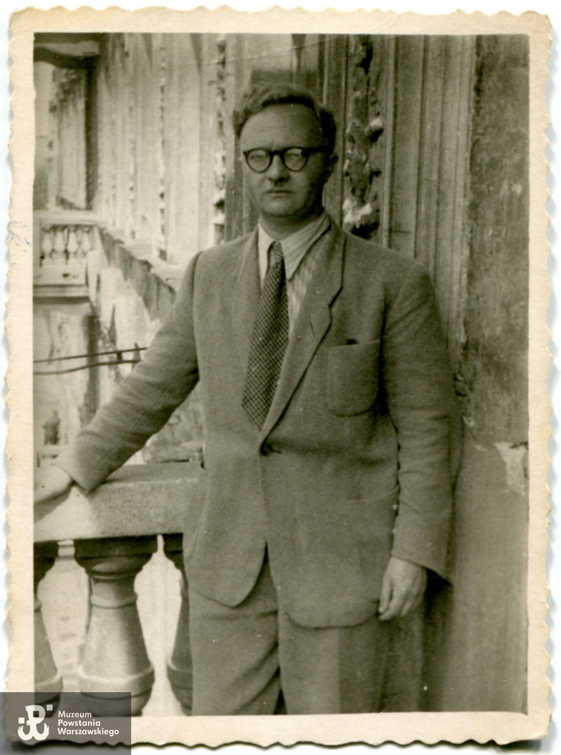 Fotografia powojenna. Tadeusz Jasiński, Łódź, 1947. Fot. z archiwum rodzinnego Grażyny i Jerzego Jasińskich.