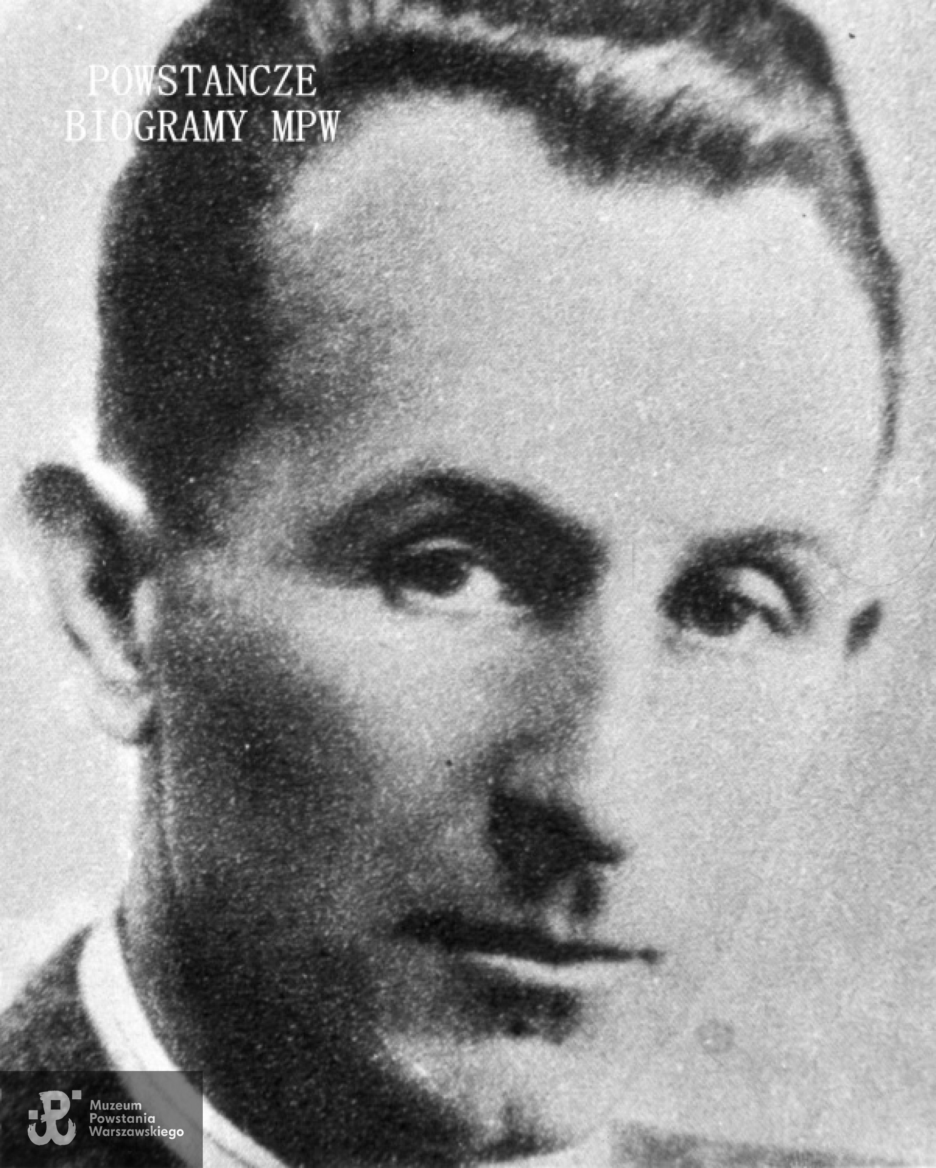 Kpt. Ludwik Gawrych "Gustaw". Fotografia portretowa ze zbiorów Muzeum Powstania Warszawskiego, sygn. MPW-IK/1010