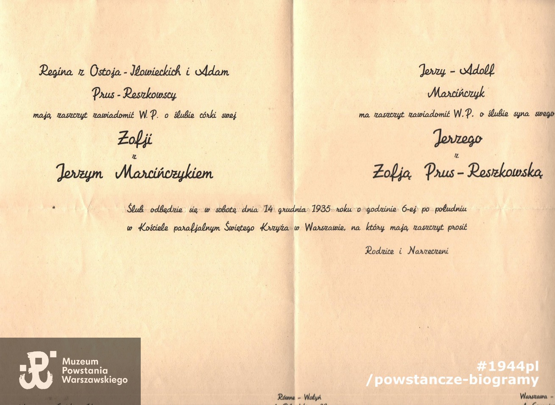 Z archiwum rodzinnego, udostępnił p. Jerzy Marcińczyk