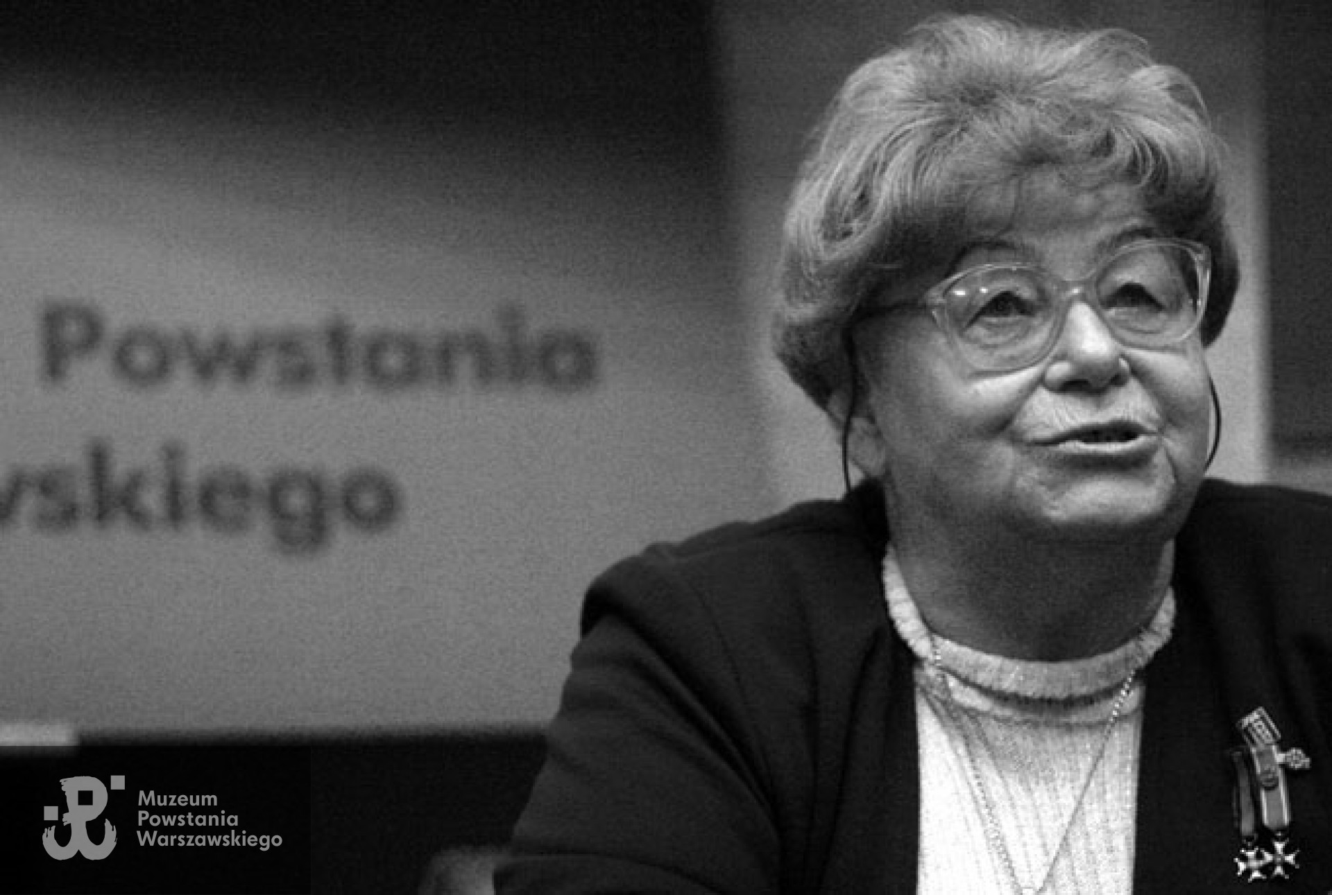 Maria Stypułkowska-Chojecka "Kama" w Muzeum Powstania Warszawskiego.