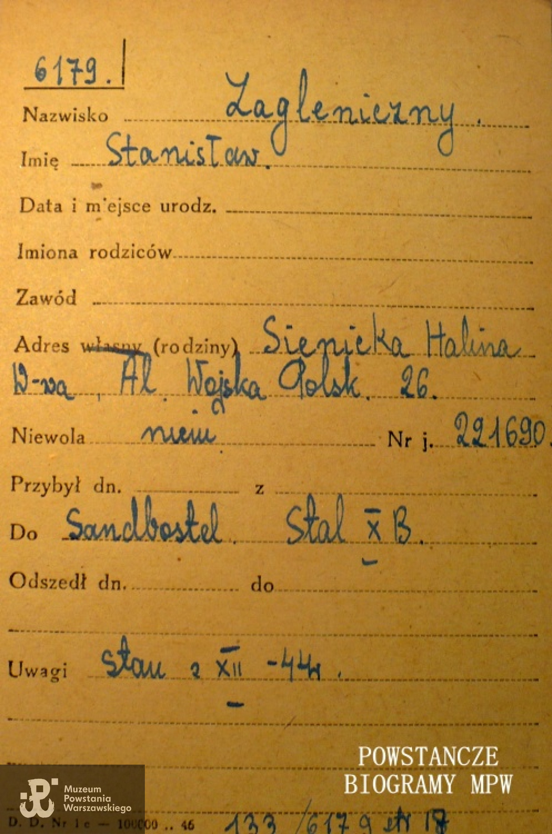 PCK - kartoteka. Fot. ze zbiorów Polskiego Czerwonego Krzyża.