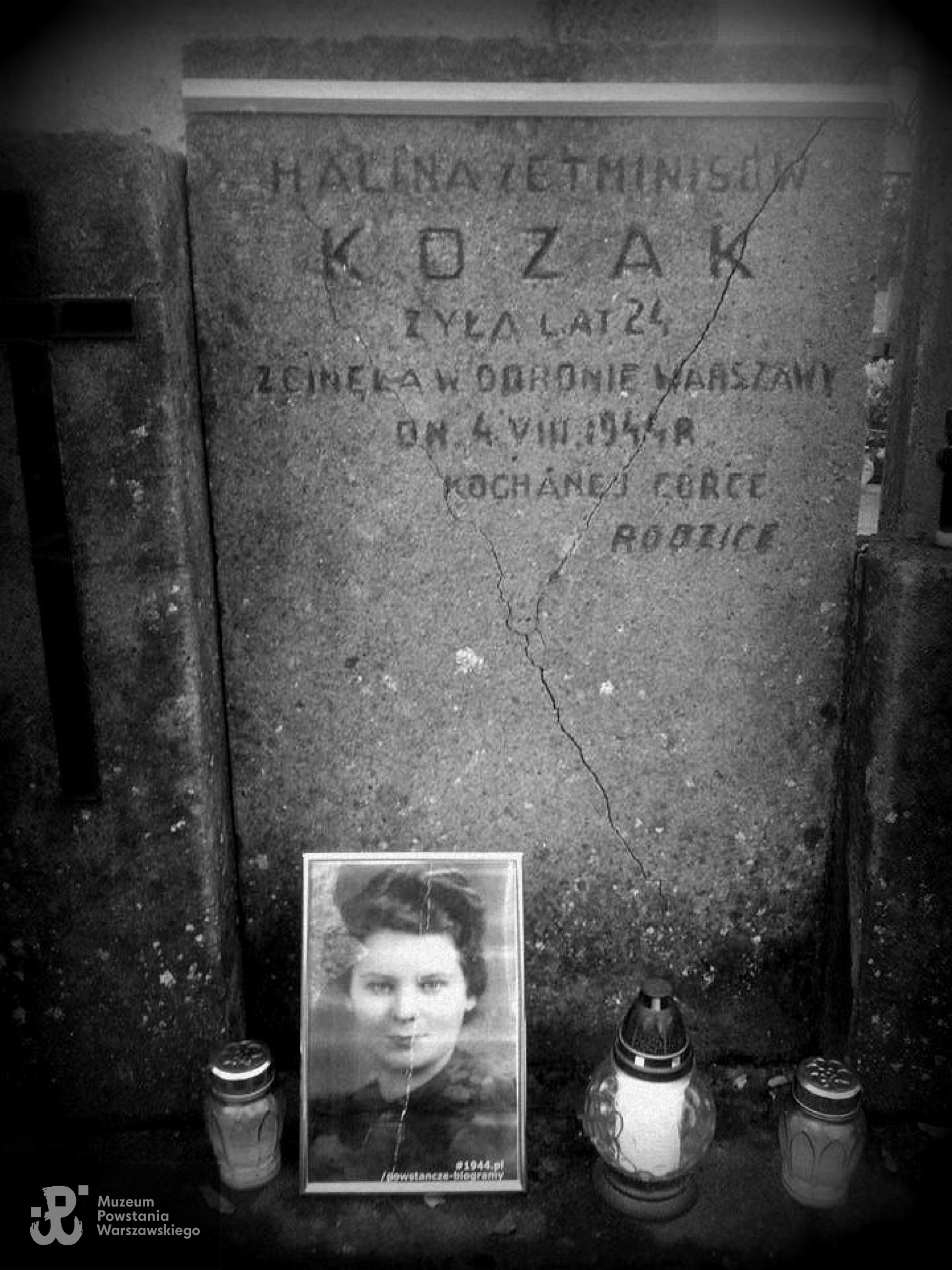 Cmentarz Bródnowski w Warszawie - mogiła Haliny. Fot. p. Marek Antoszkiewicz, źródło: Cmentarz Bródnowski-ocalić pamięć