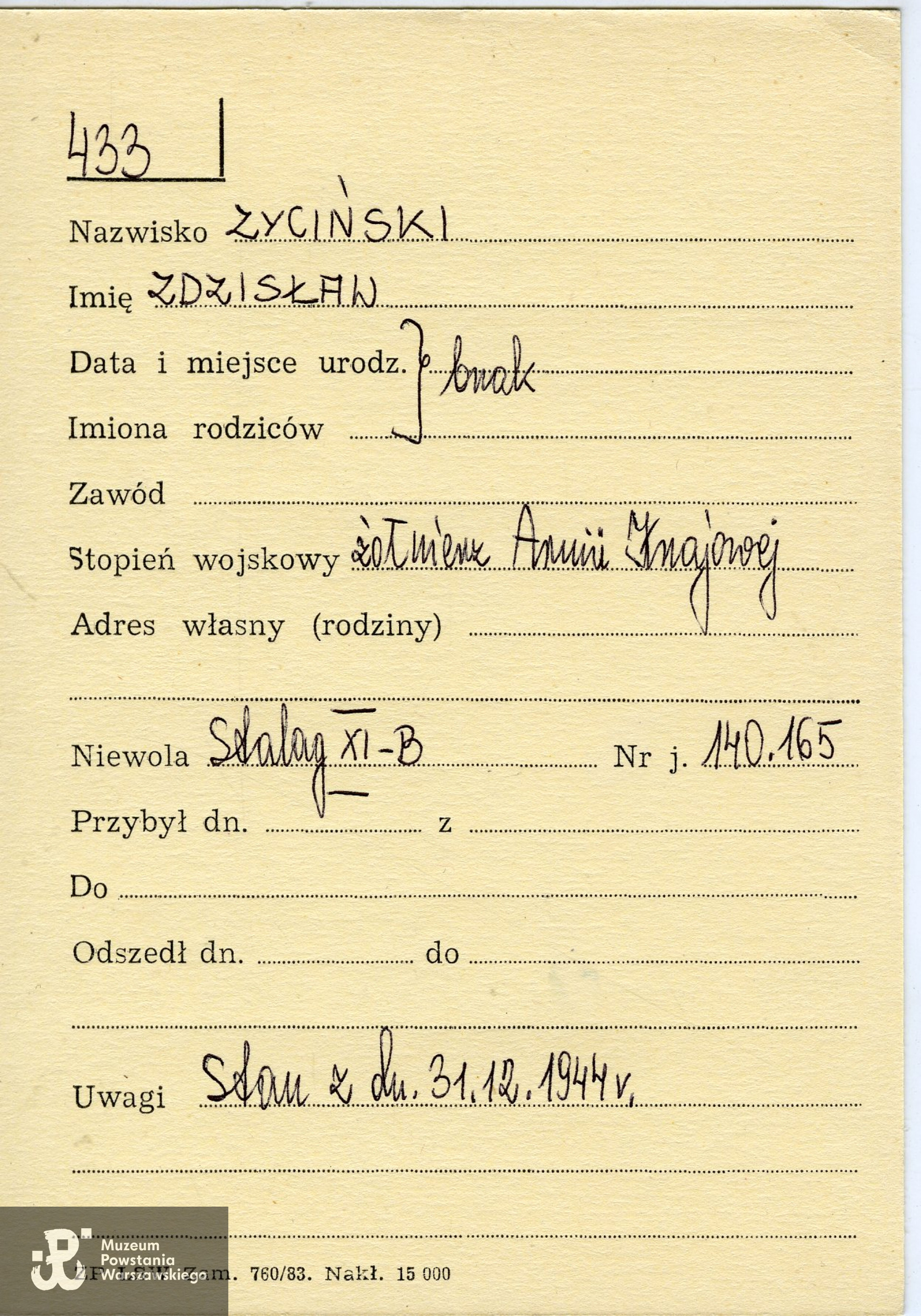 Źródło: PCK - kartoteka