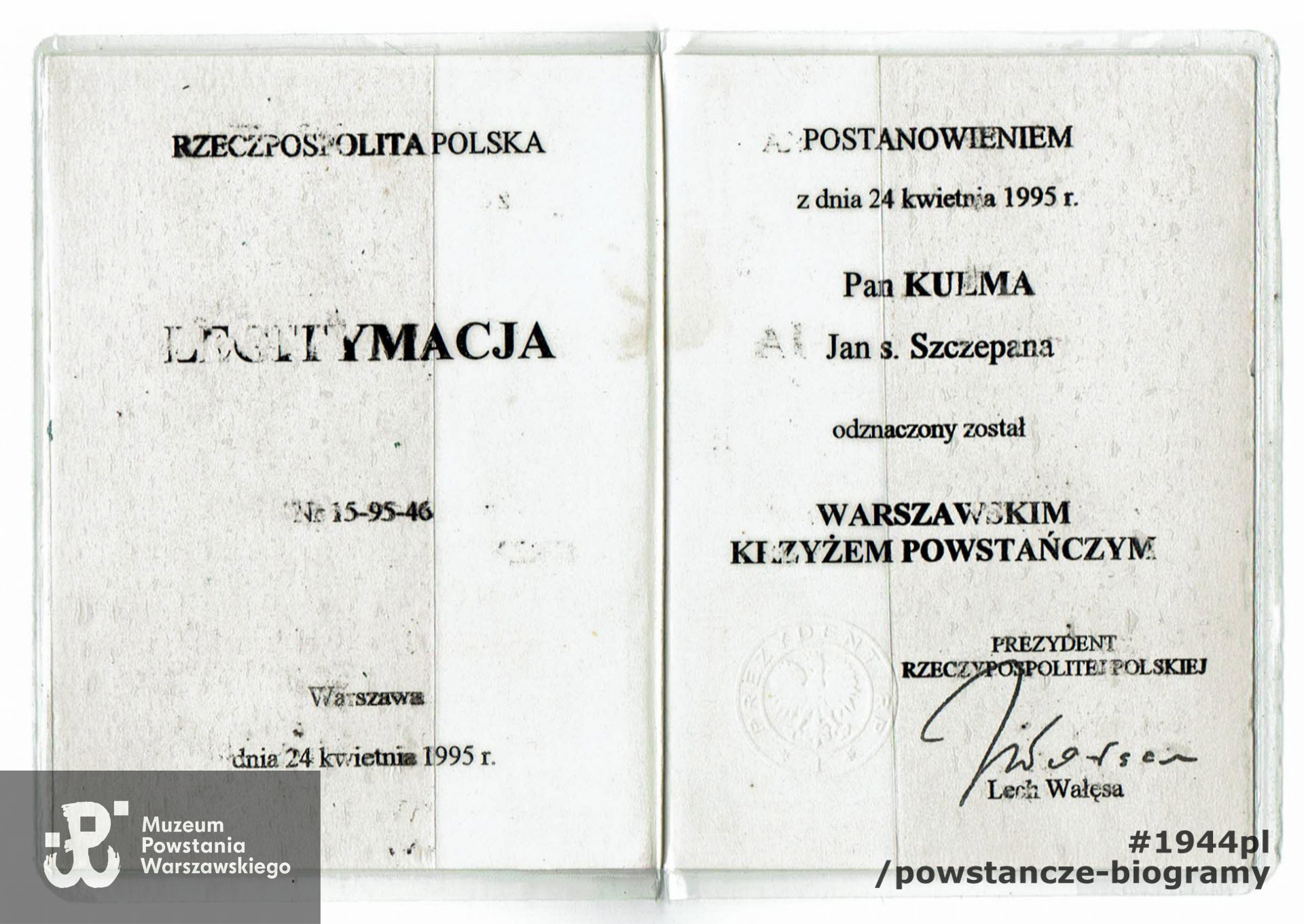 Skan: MPW-materiały do Słownika Uczestników PW -  Pokój Kombatanta