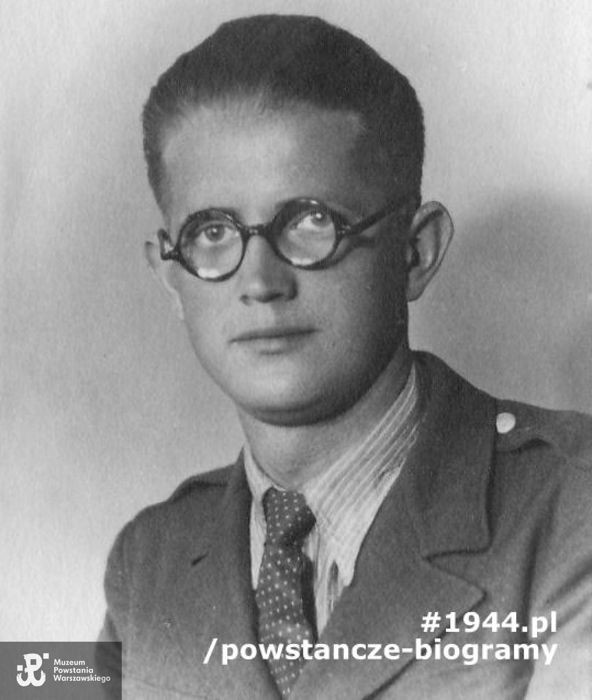 Marek Aureliusz Peszke ps. "Grey" - na zdjęciu w roku 1946. Fot.  z archiwum rodzinnego p. Tomasza Peszke