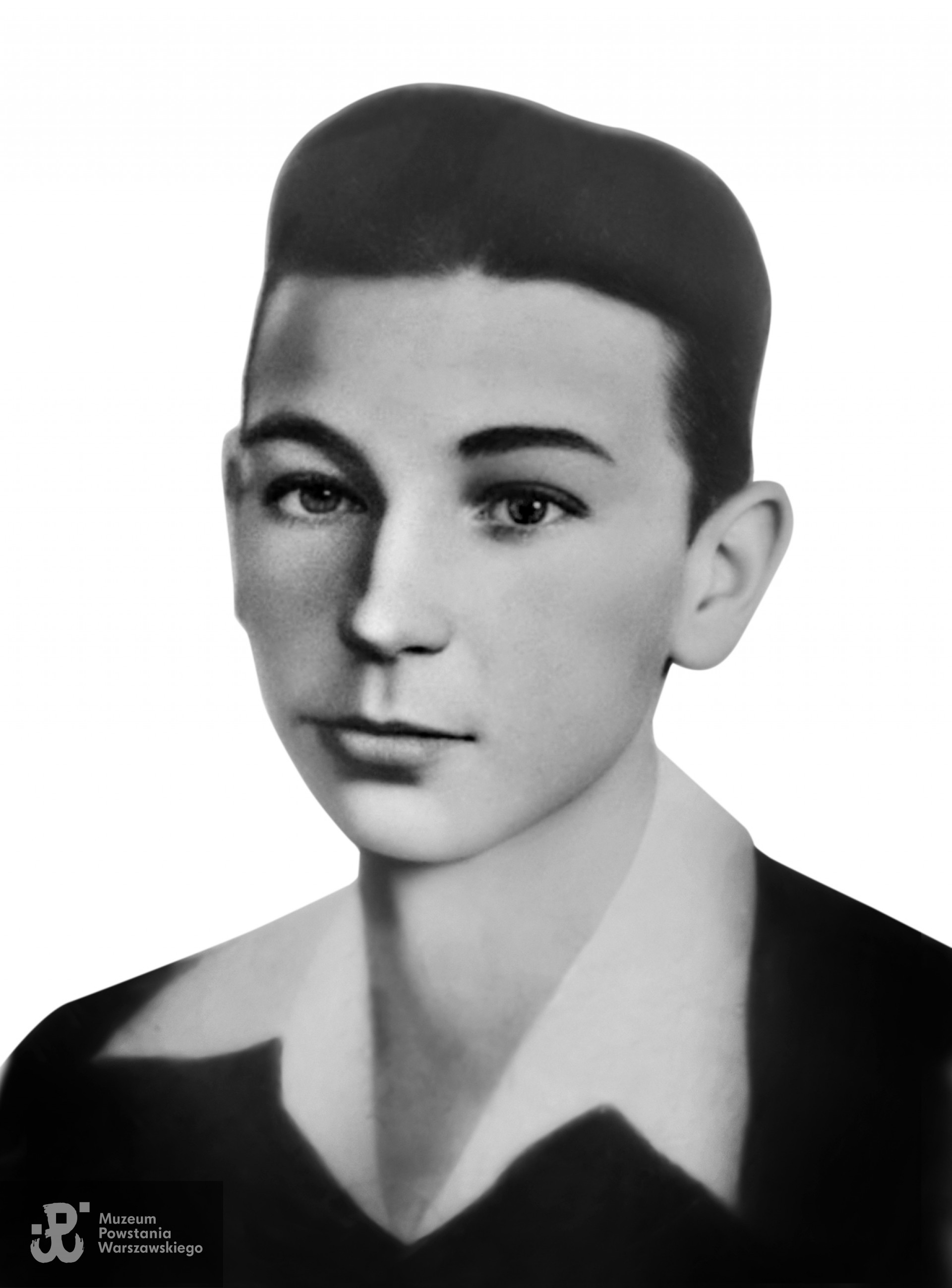 kpr. Zdzisław Piwowski "Zbór" (1922-1944). Zdjęcie Zdzisława  odtworzone z tzw. porcelanki ze starego grobu, udostępnił p. Remigiusz Stefani