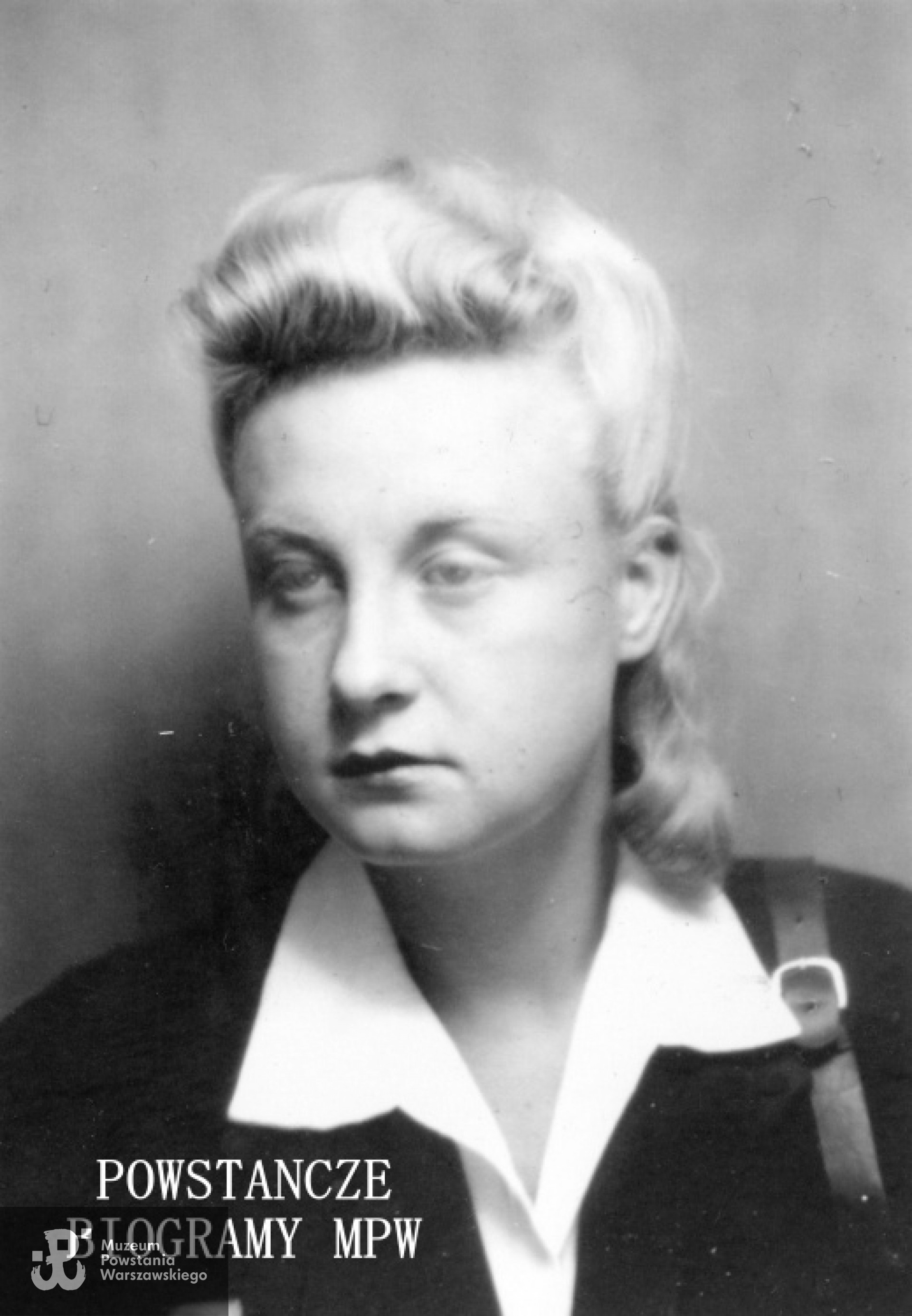 Halina Sobieszek ps. "Myszka". Fot. z archiwum prywatnego Haliny Kondrackiej z d. Sobieszek