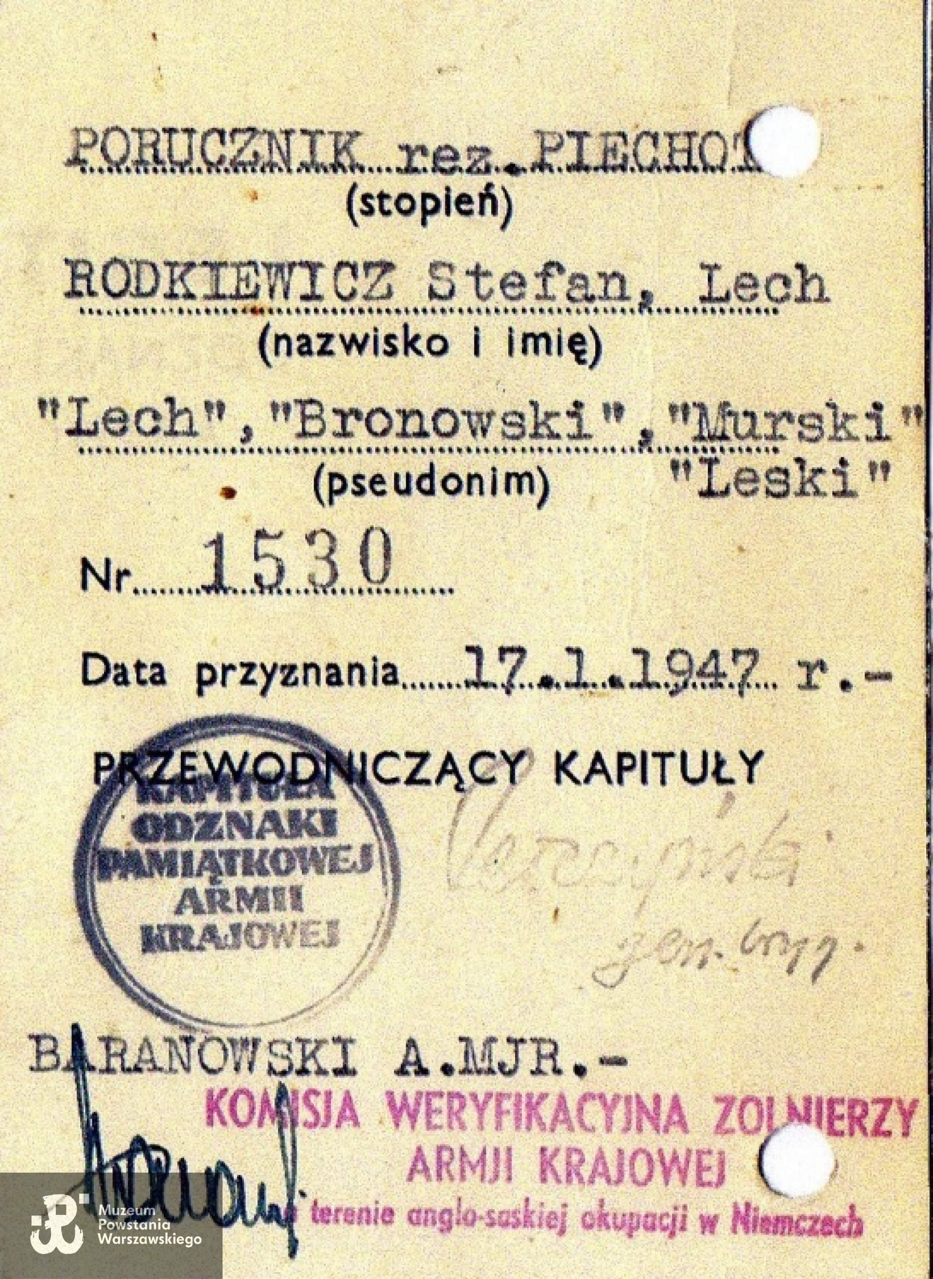 Ze zbiorów Jacka Matuszaka.