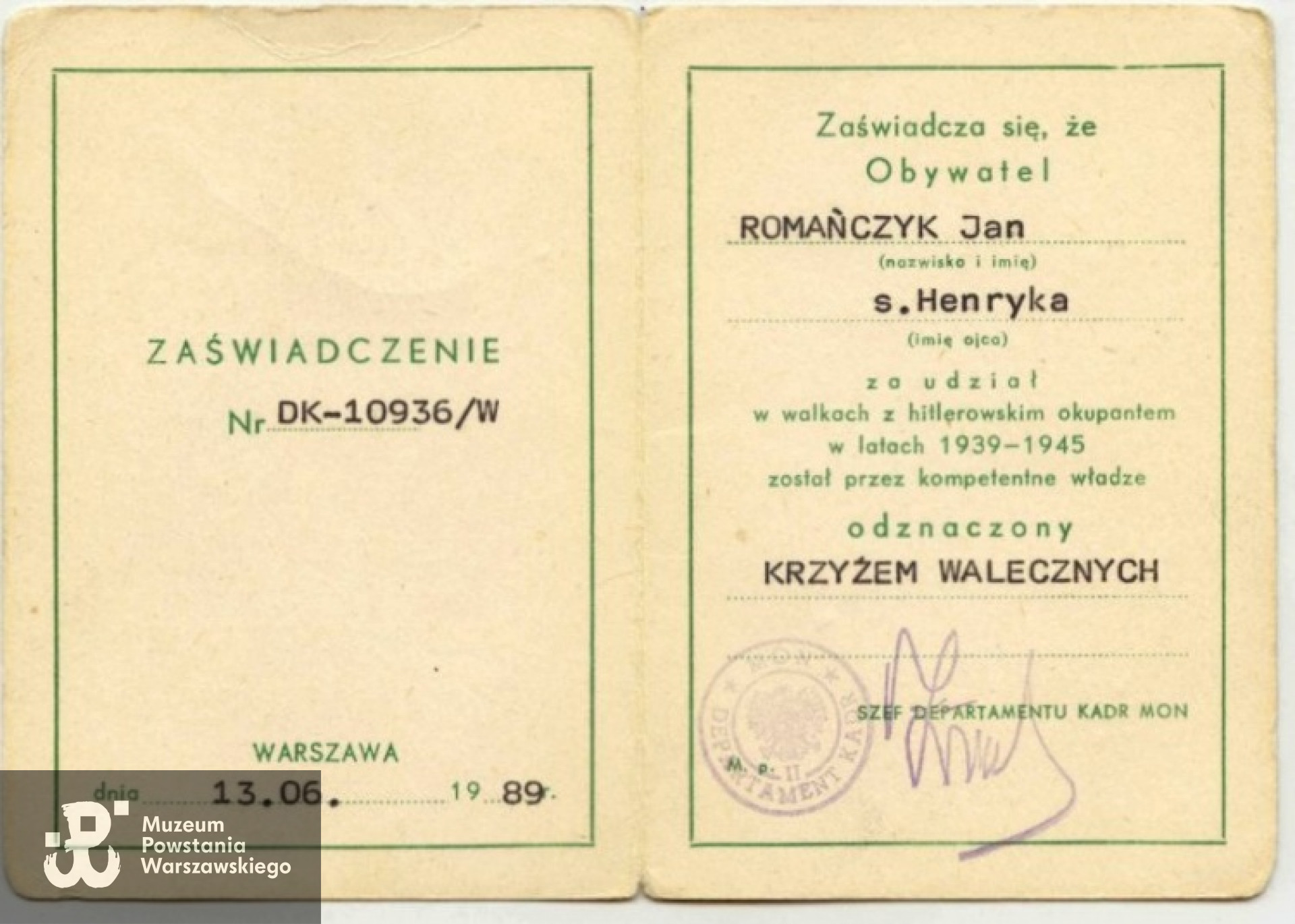 Źródło fot. Stowarzyszenie Pamięci Powstania Warszawskiego 1944 <i>www.sppw1944.org</i>