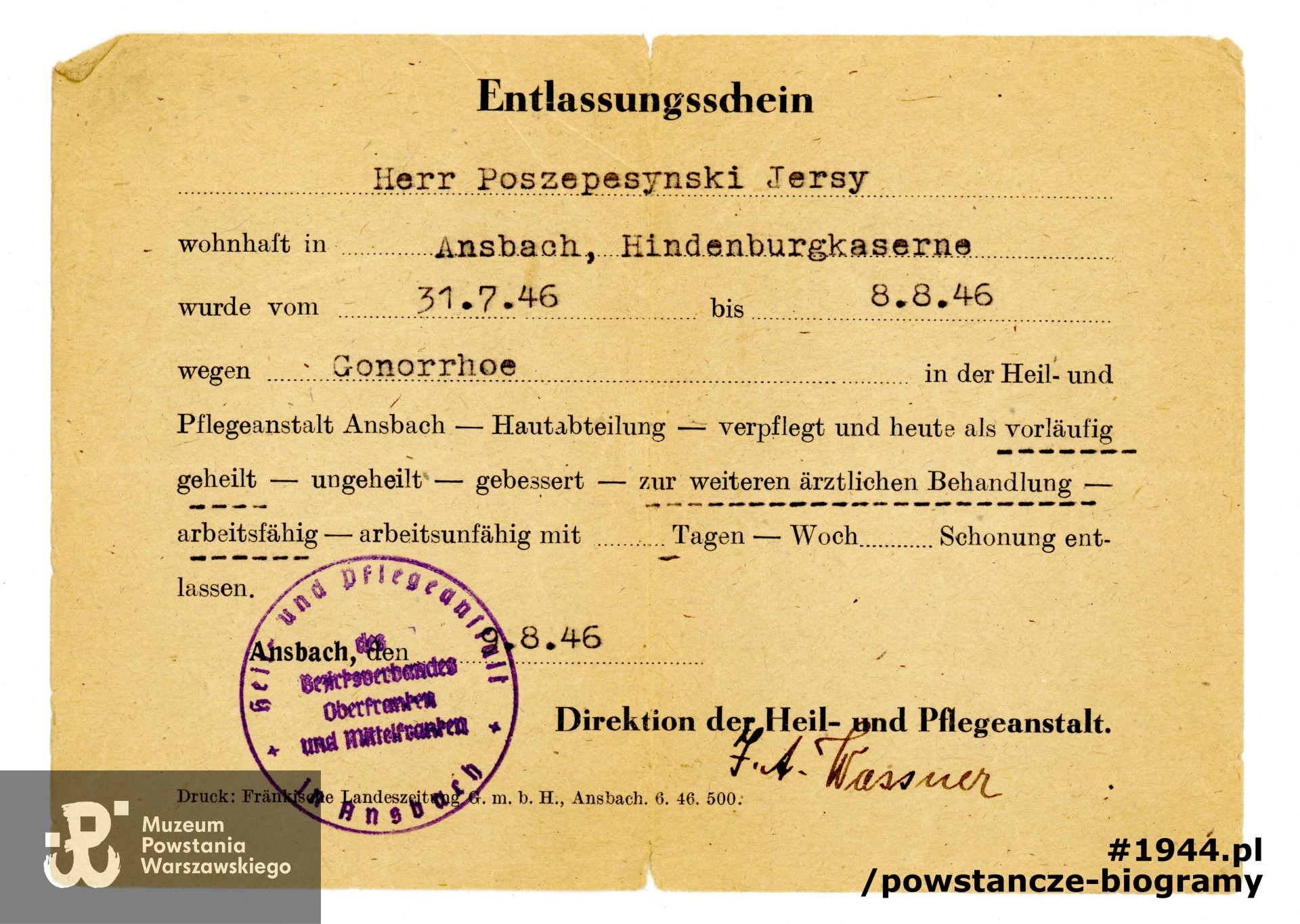 Z archiwum rodzinnego syna, p. Jerzego Poszepczyńskiego