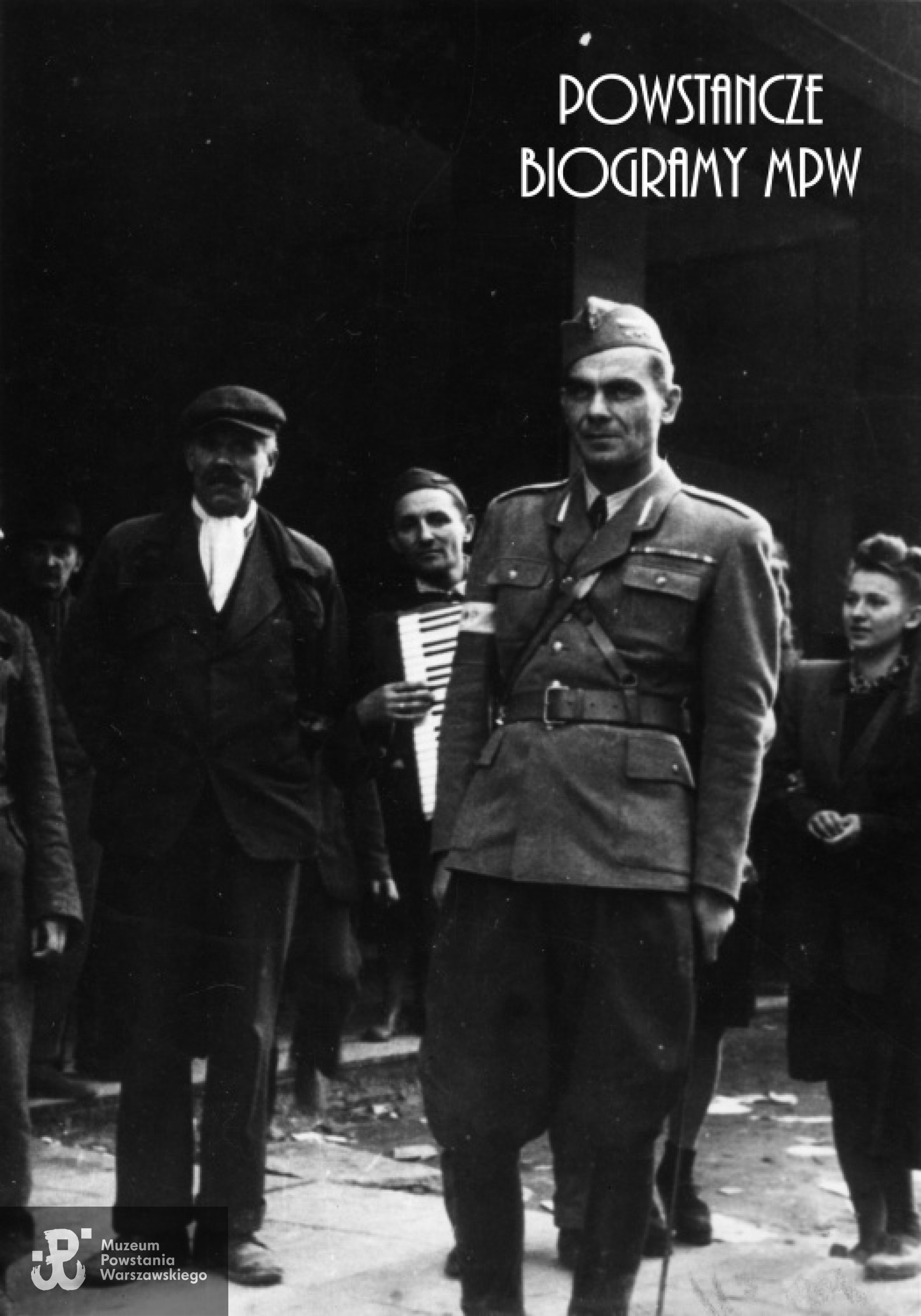 Fotografia z Powstania Warszawskiego. Kpt. Zbigniew Rubach-Połubiński "Admirał" (1909-1983). Fot. ze zbiorów Muzeum Powstania Warszawskiego, sygn. MPW-IK/2755