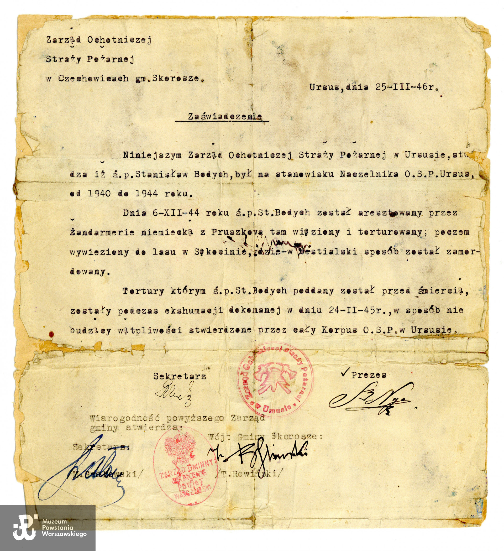 Ze zbiorów rodzinnych, udostępnił p. Tomasz Bodych, wnuk Powstańca