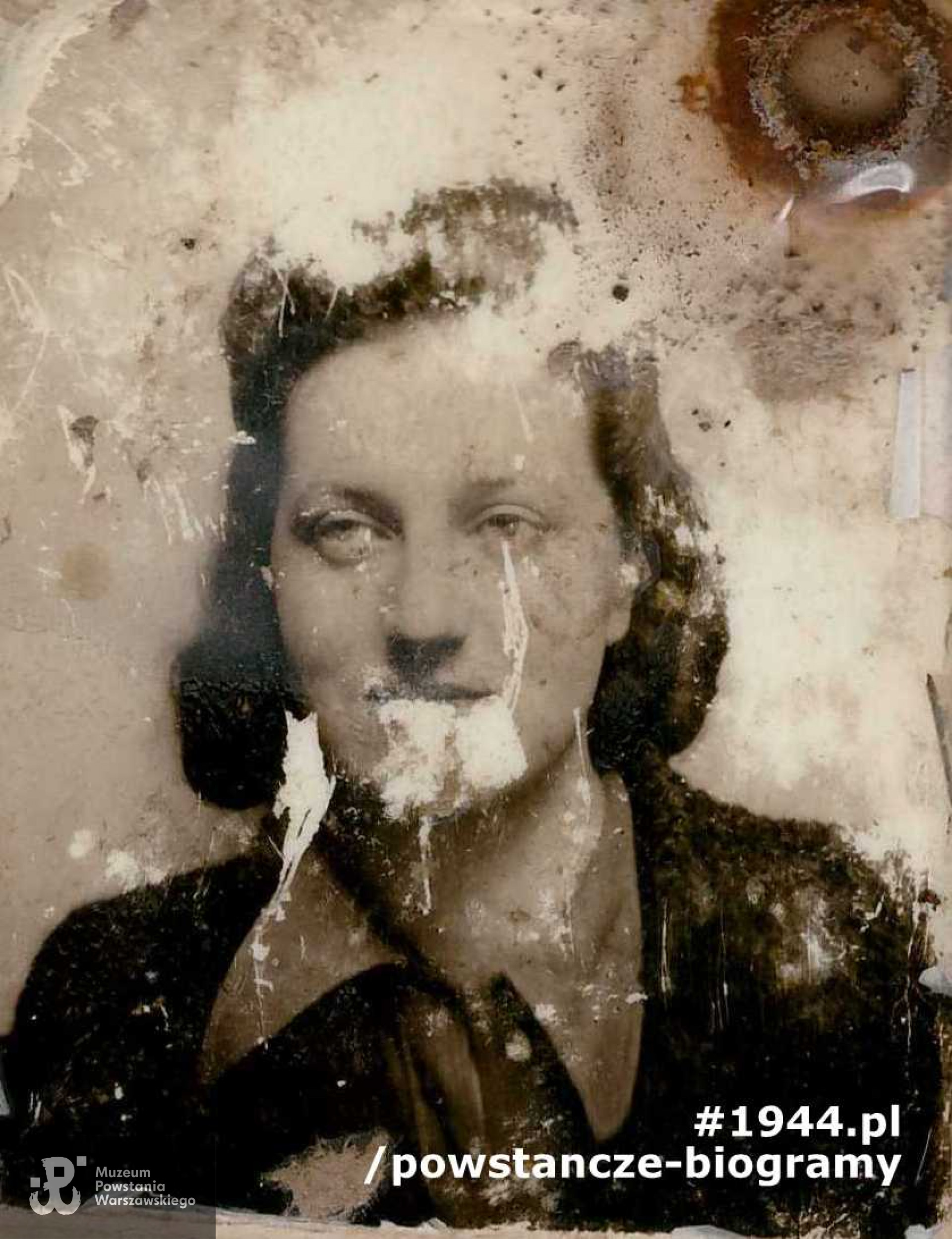 Sanitariuszka i łączniczka Wanda Skórzyńska "Alicja Żuk" (1923-1944). Fot. ze zbiorów Muzeum Powstania Warszawskiego