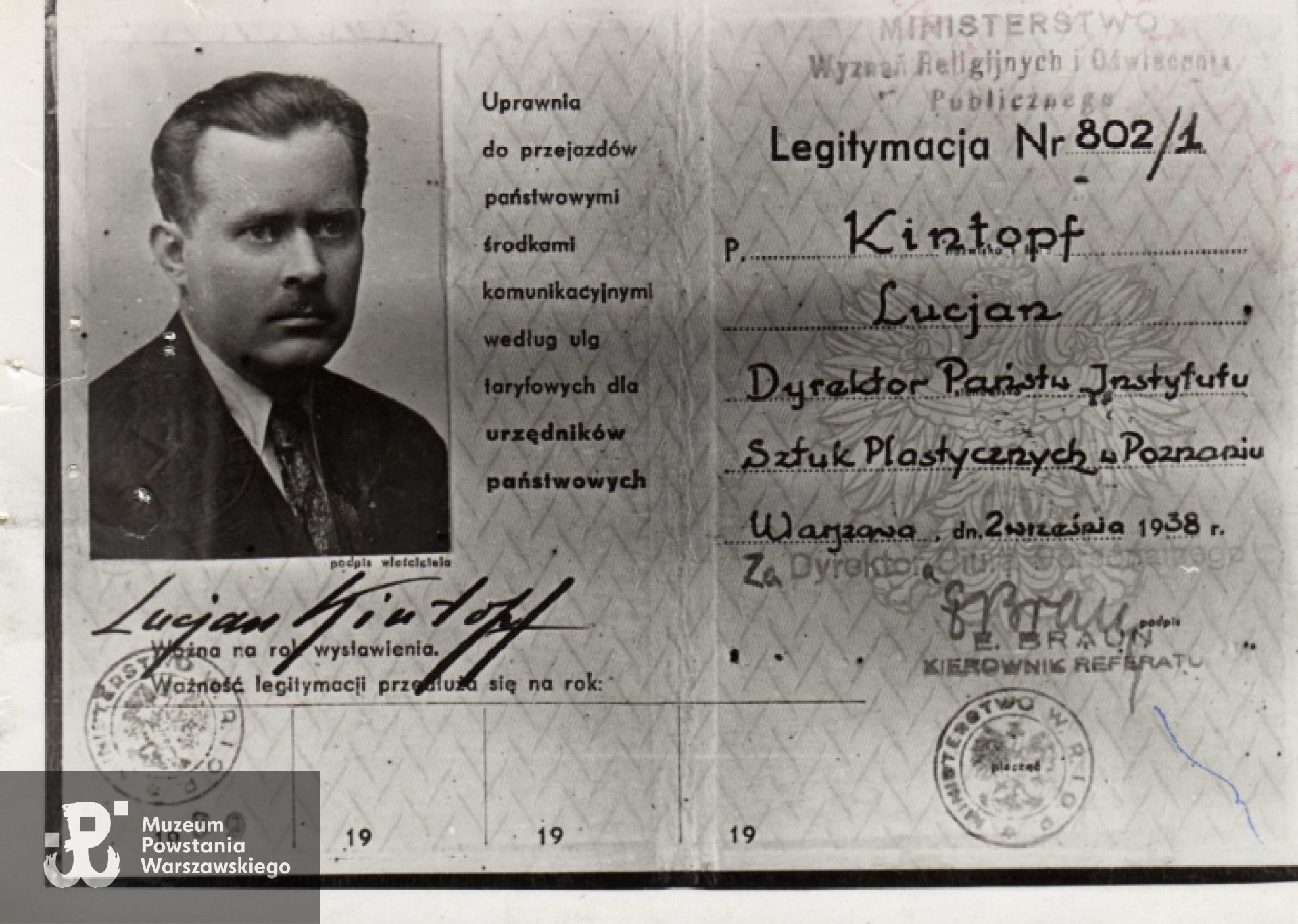 Ze zbiorów rodzinnych, skan udostępnił p. Piotr Kintopf, syn Powstańca (2012)