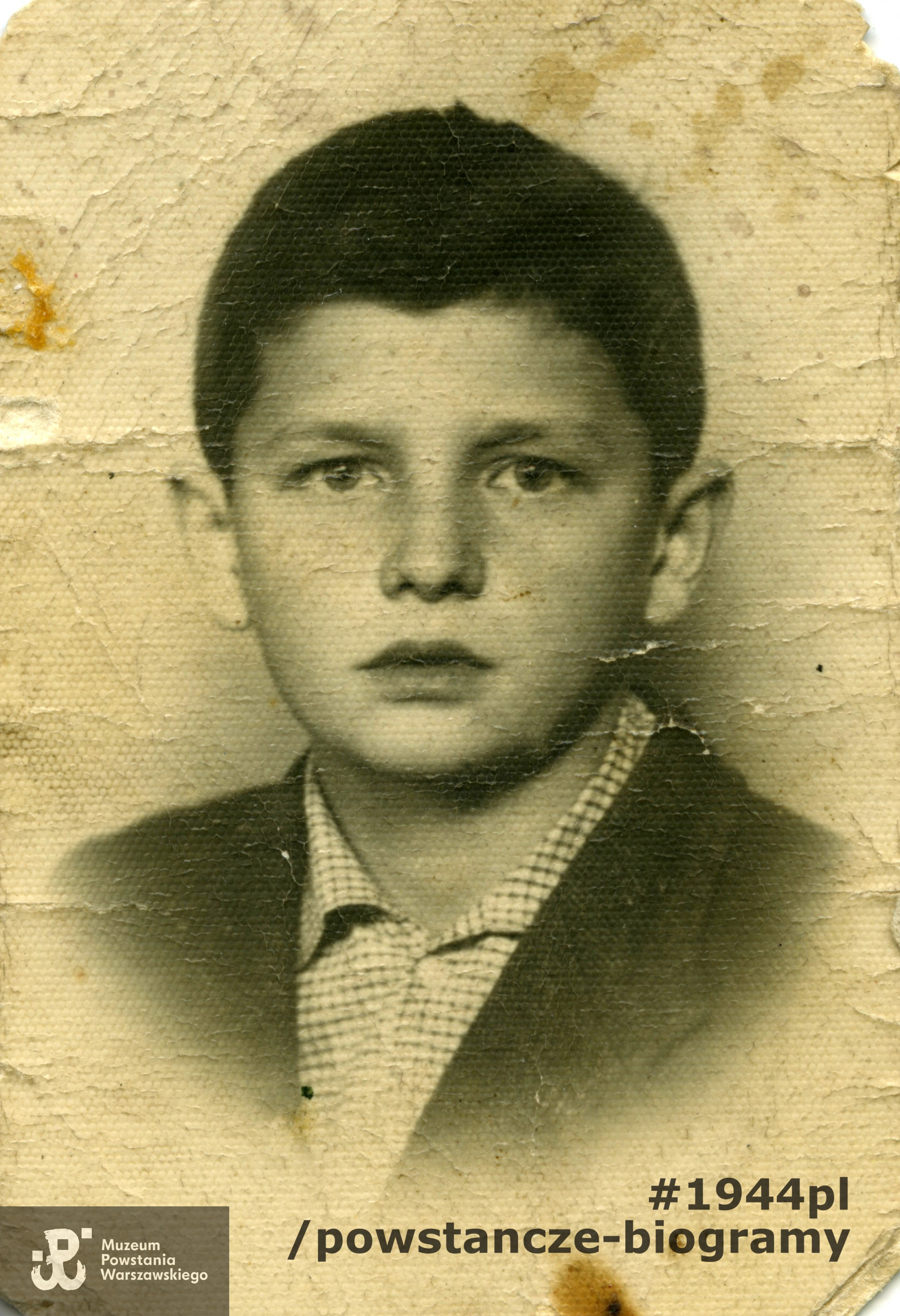 Władysław Kamiński (1928-1944).  Na zdjęciu z roku 1942. Fot. ze zbiorów rodzinnych  Bolesława i Macieja Kamińskich