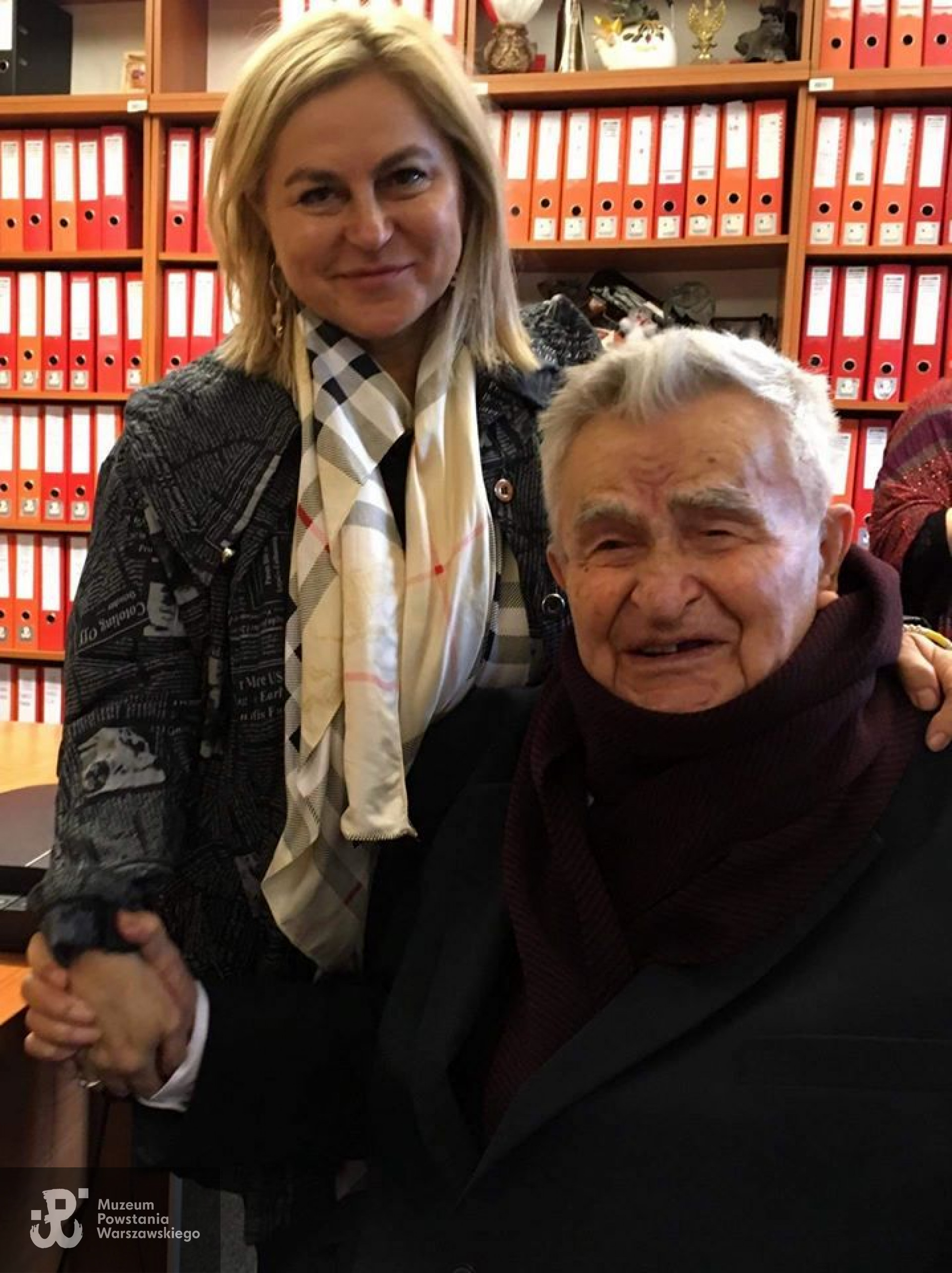 Podczas wizyty w Muzeum Powstania Warszawskiego, 2019 r.  Fot. Anna Tyrakowska