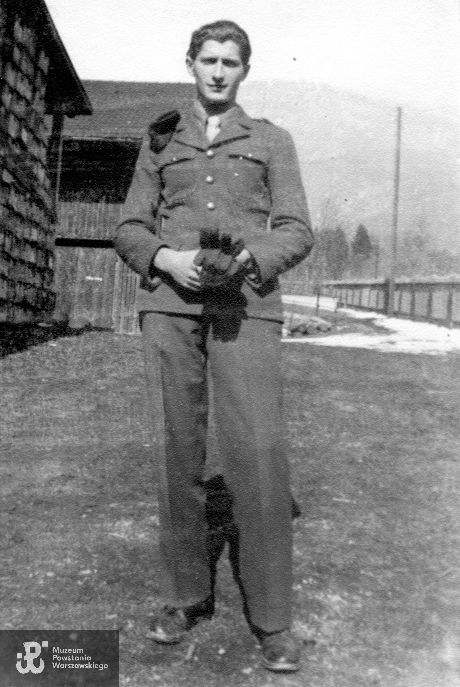 Czesław Drzewiecki, 1945 r. Fot. udostępnił p. Wiesiek Drzewiecki, syn Powstańca