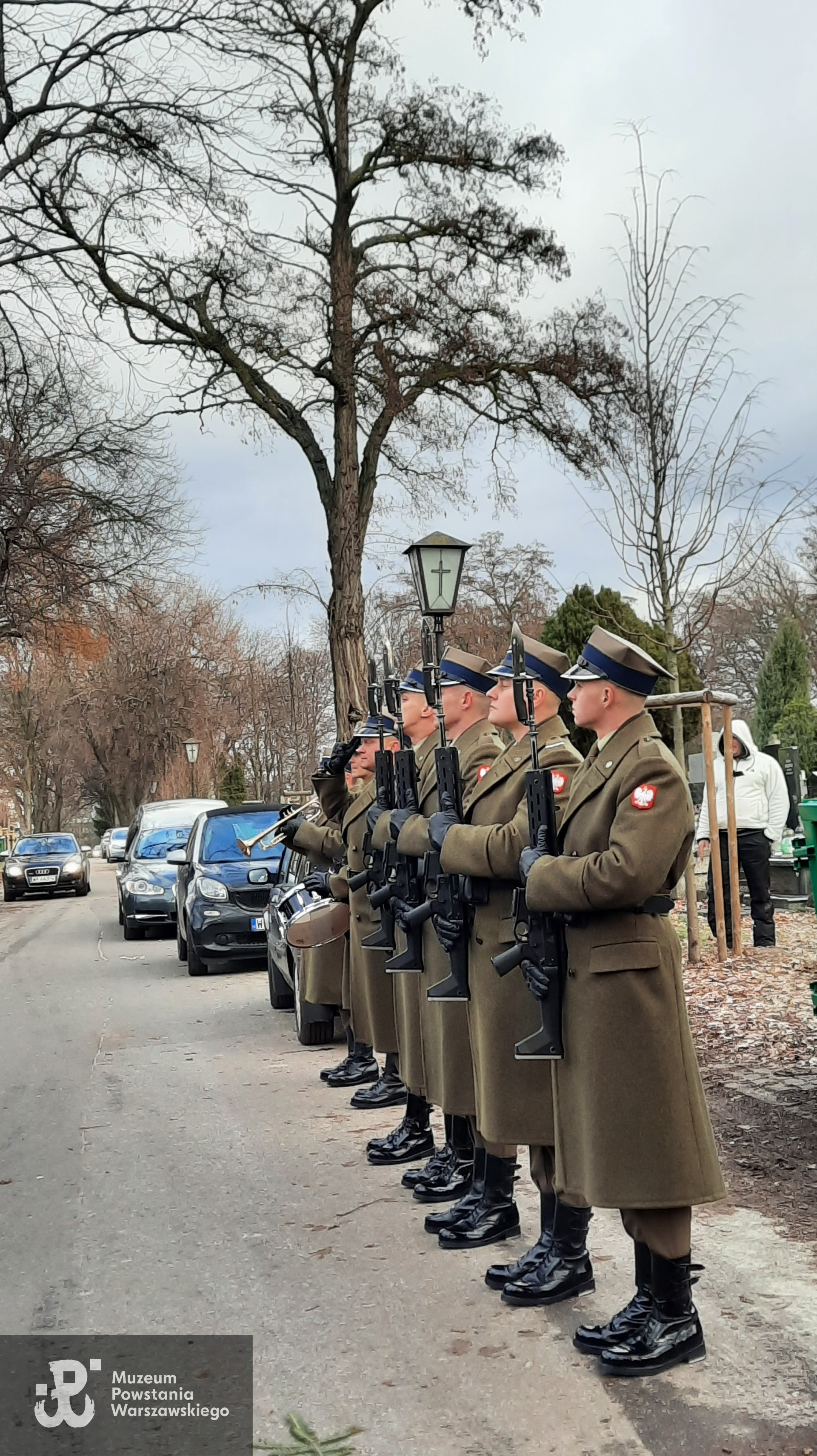 Pogrzeb Pana Lecha Sedlaczka ps. Hak na Cmentarzu Bródnowskim w Warszawie, 27.12.2023. Fot. Muzeum Powstania Warszawskiego