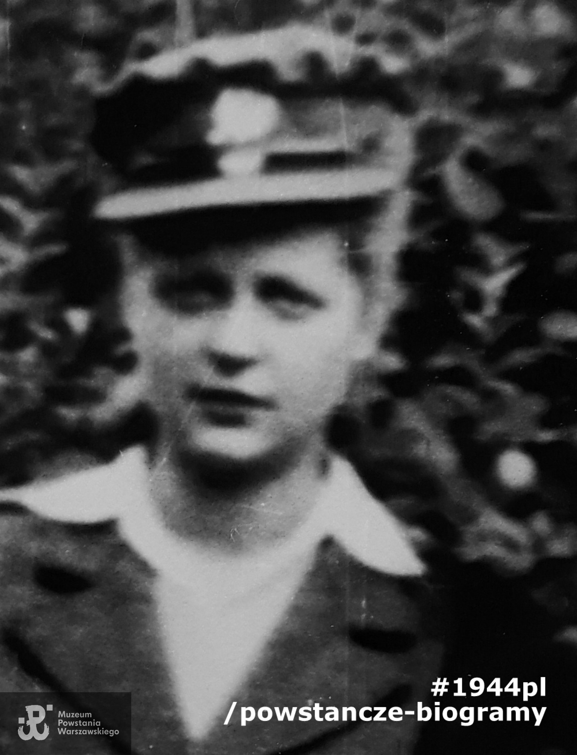 Wanda Broszkowska-Piklikiewicz „Wanda”, „Łucja” (1926-2019). Fot. dołączona do ankiety uczestnika PW, skan:  materiały do Słownika Biograficznego Uczestników PW - kwerendy