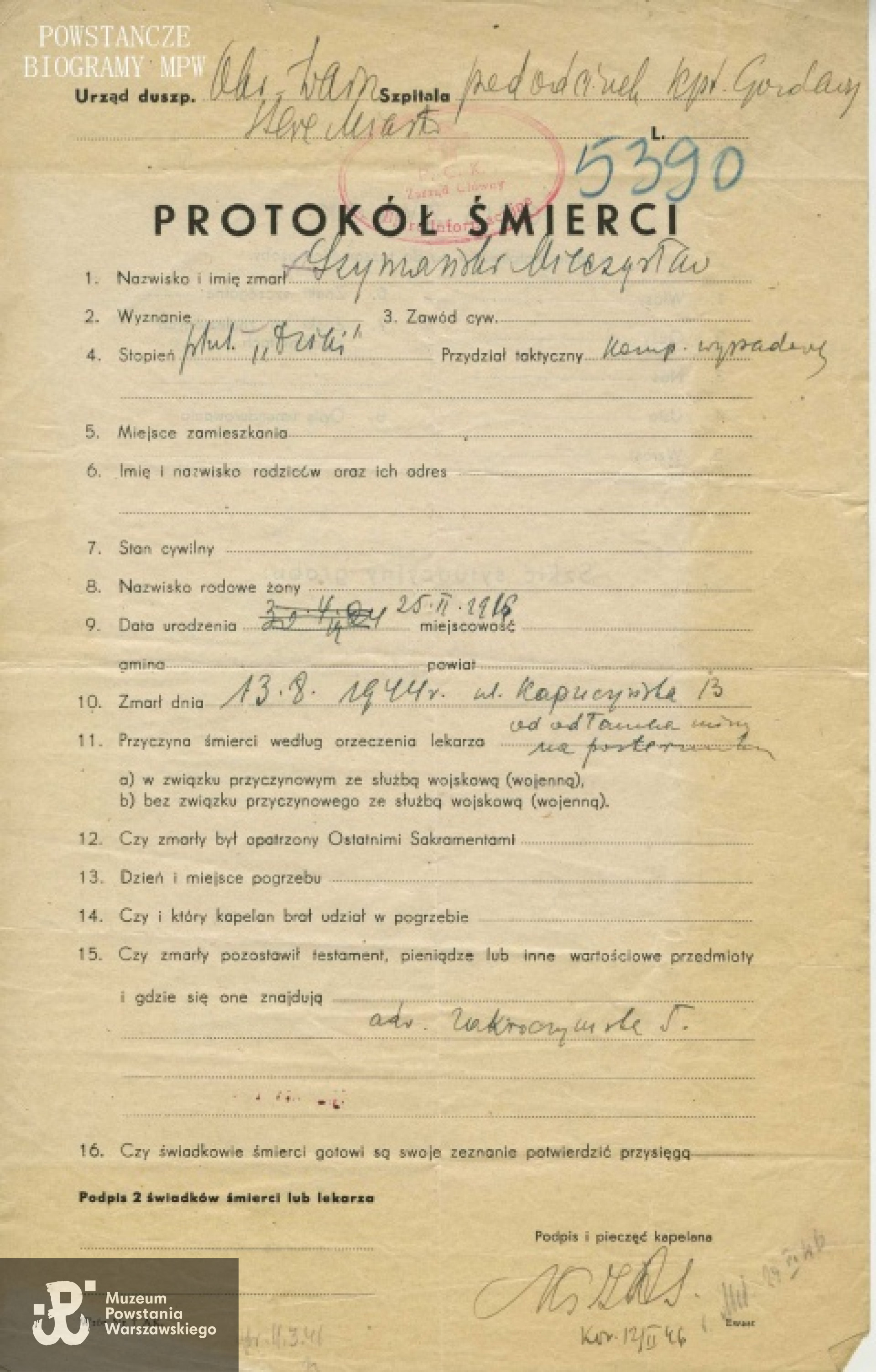 Ze zbiorów PCK. Fot. AR MPW