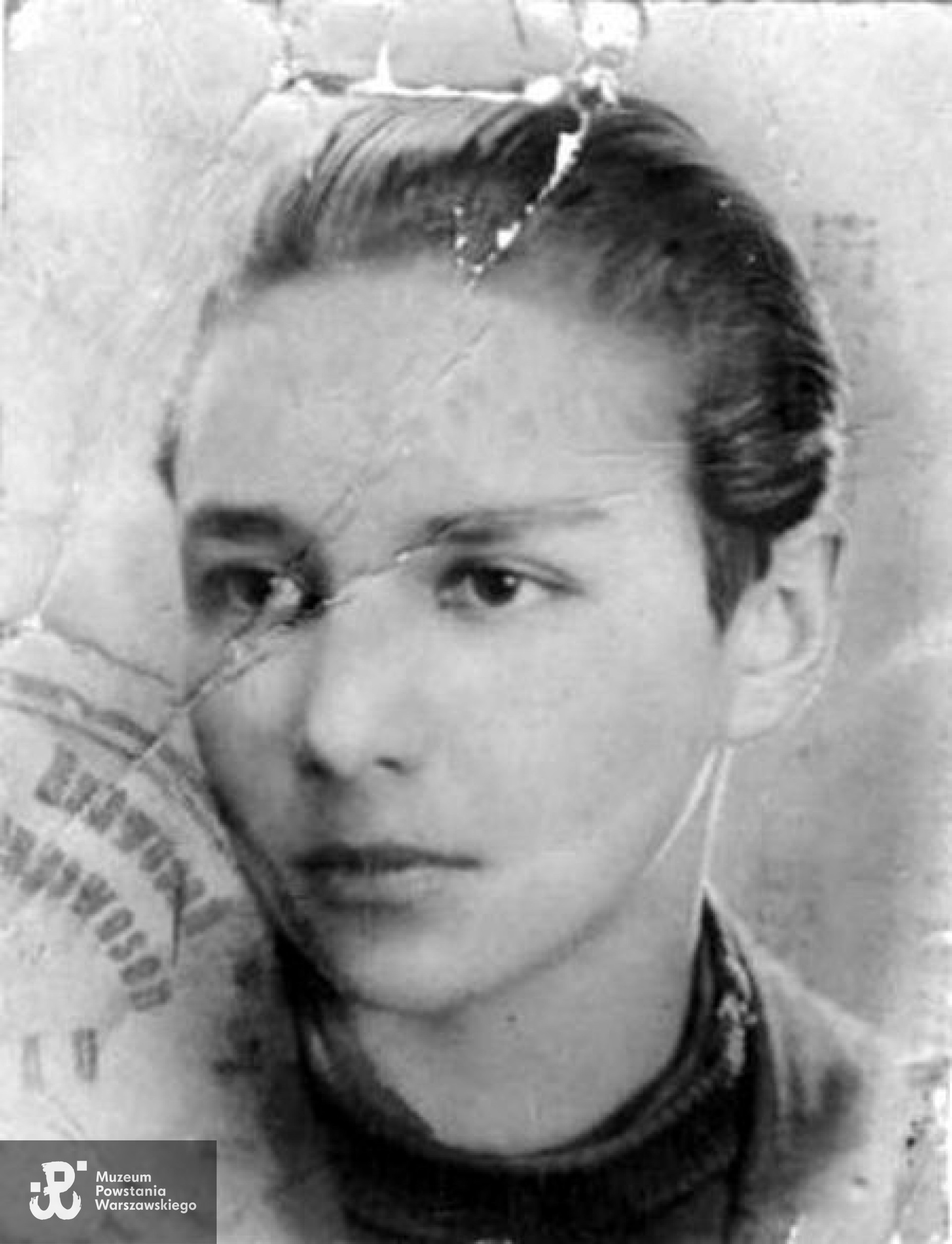 Okupacyjne zdjęcie z legitymacji szkolnej.